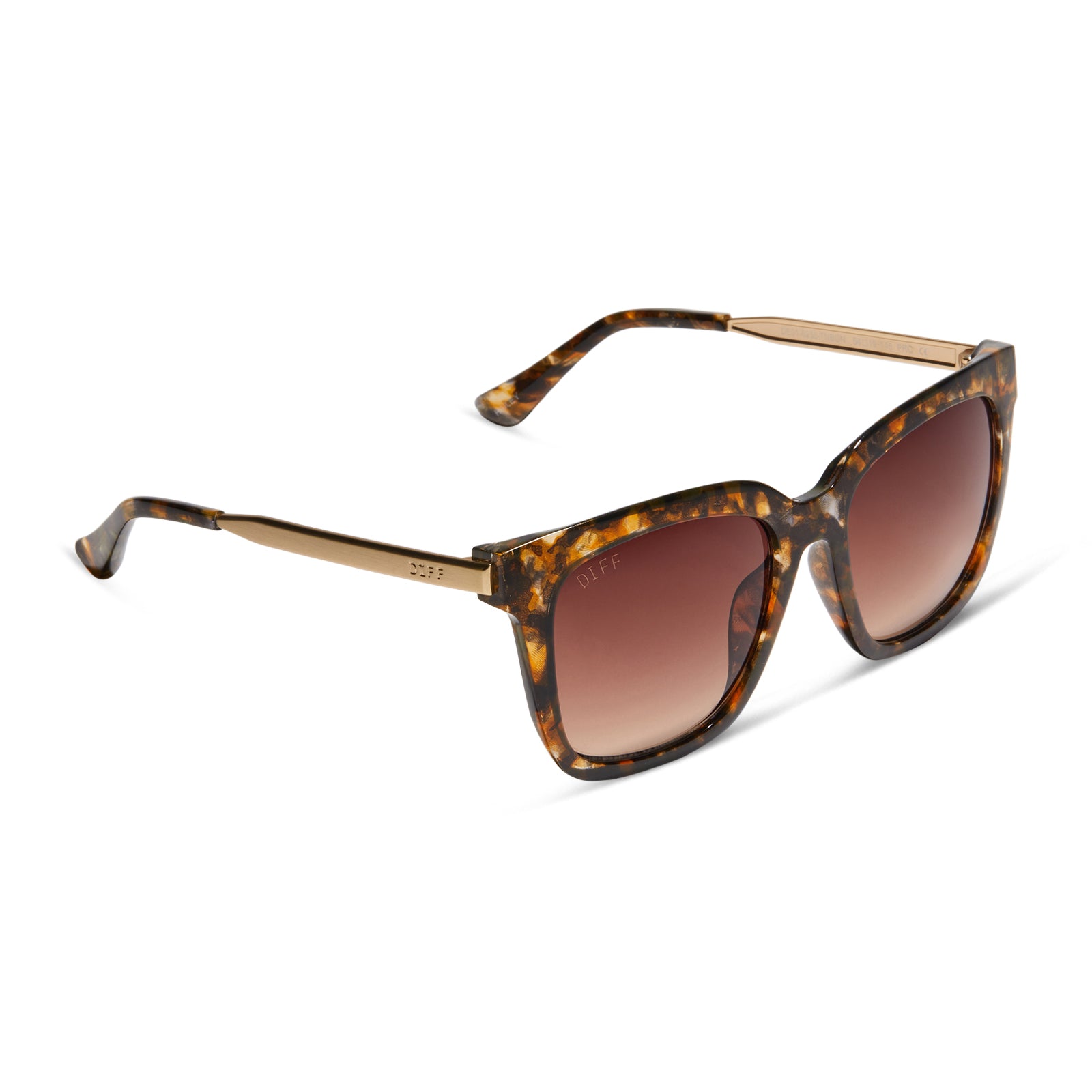 HAILEY - DUNMOR TORTOISE + BROWN GRADIENT SUNGLASSES - Image 2