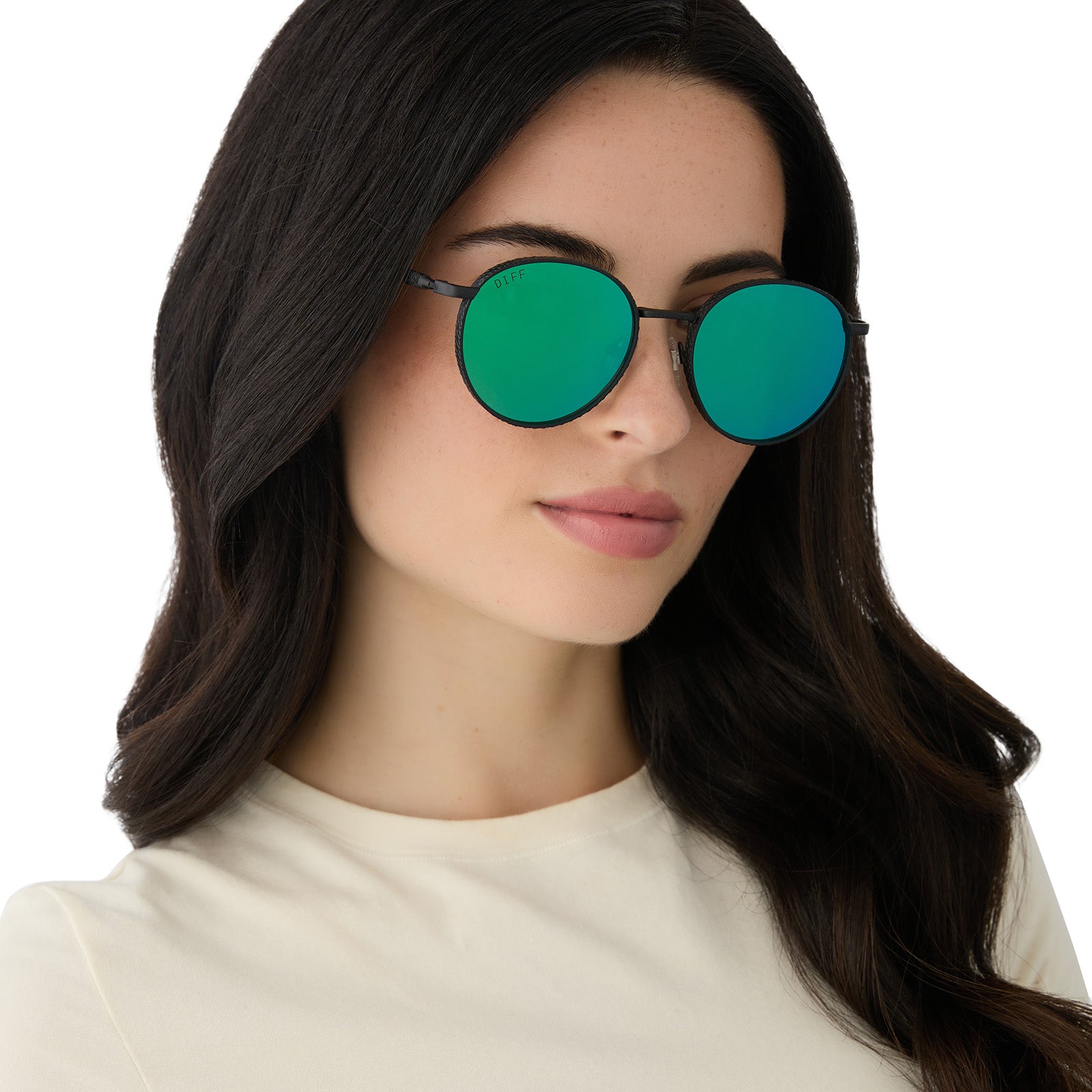 SNAPE™️ - MATTE BLACK METAL + GREEN MIRROR SUNGLASSES - Image 11