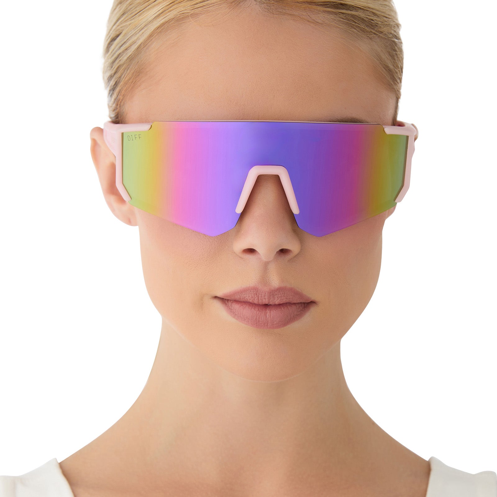HEAT - MATTE BABY PINK + PINK RUSH MIRROR + POLARIZED SUNGLASSES - Image 8