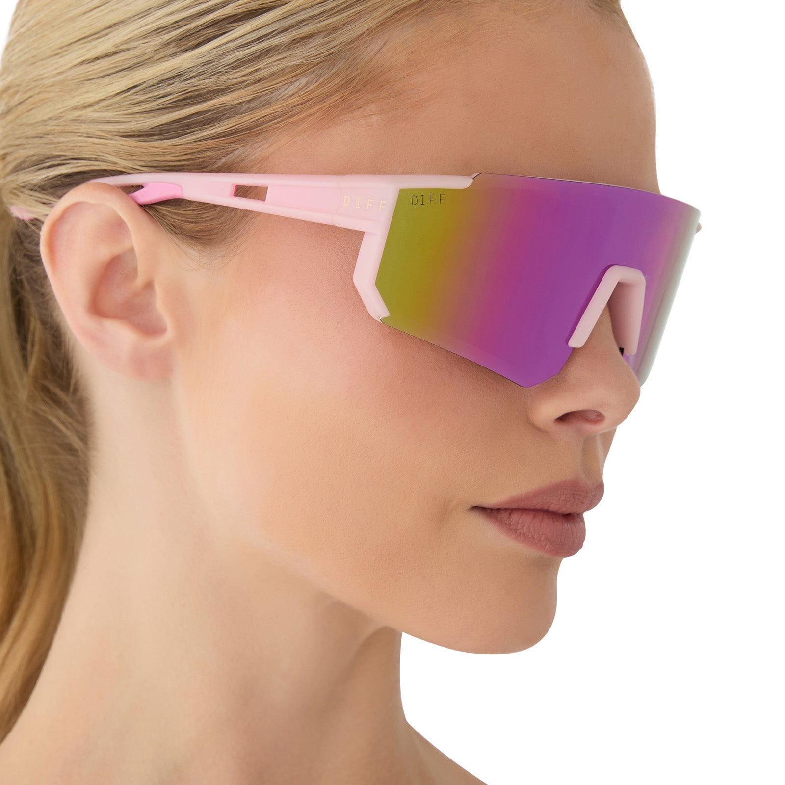 HEAT - MATTE BABY PINK + PINK RUSH MIRROR + POLARIZED SUNGLASSES - Image 10