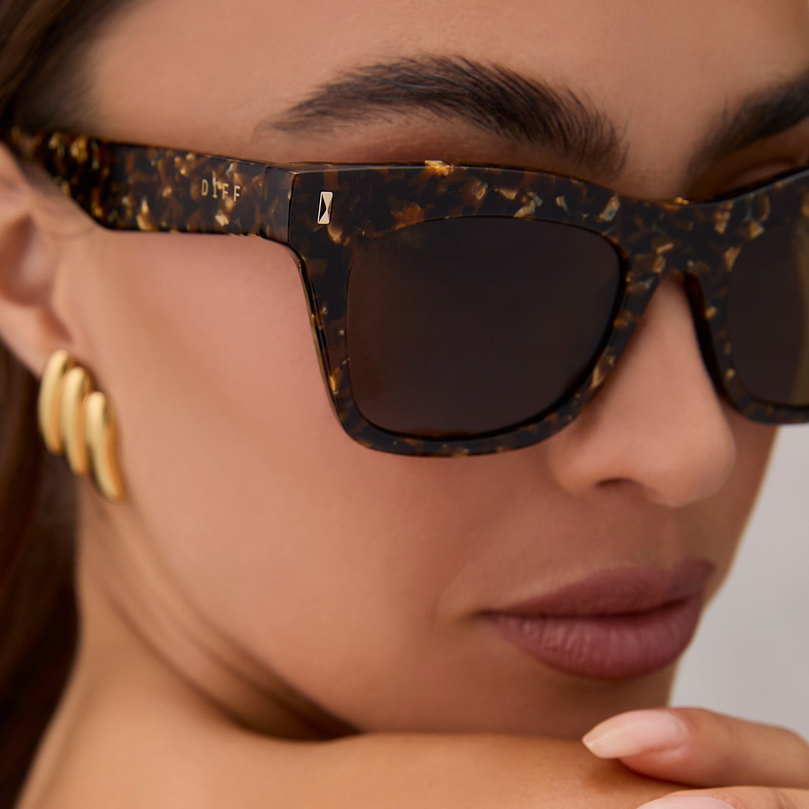 BRADLEY - GLITTER TORTOISE + BROWN + POLARIZED SUNGLASSES - Image 5