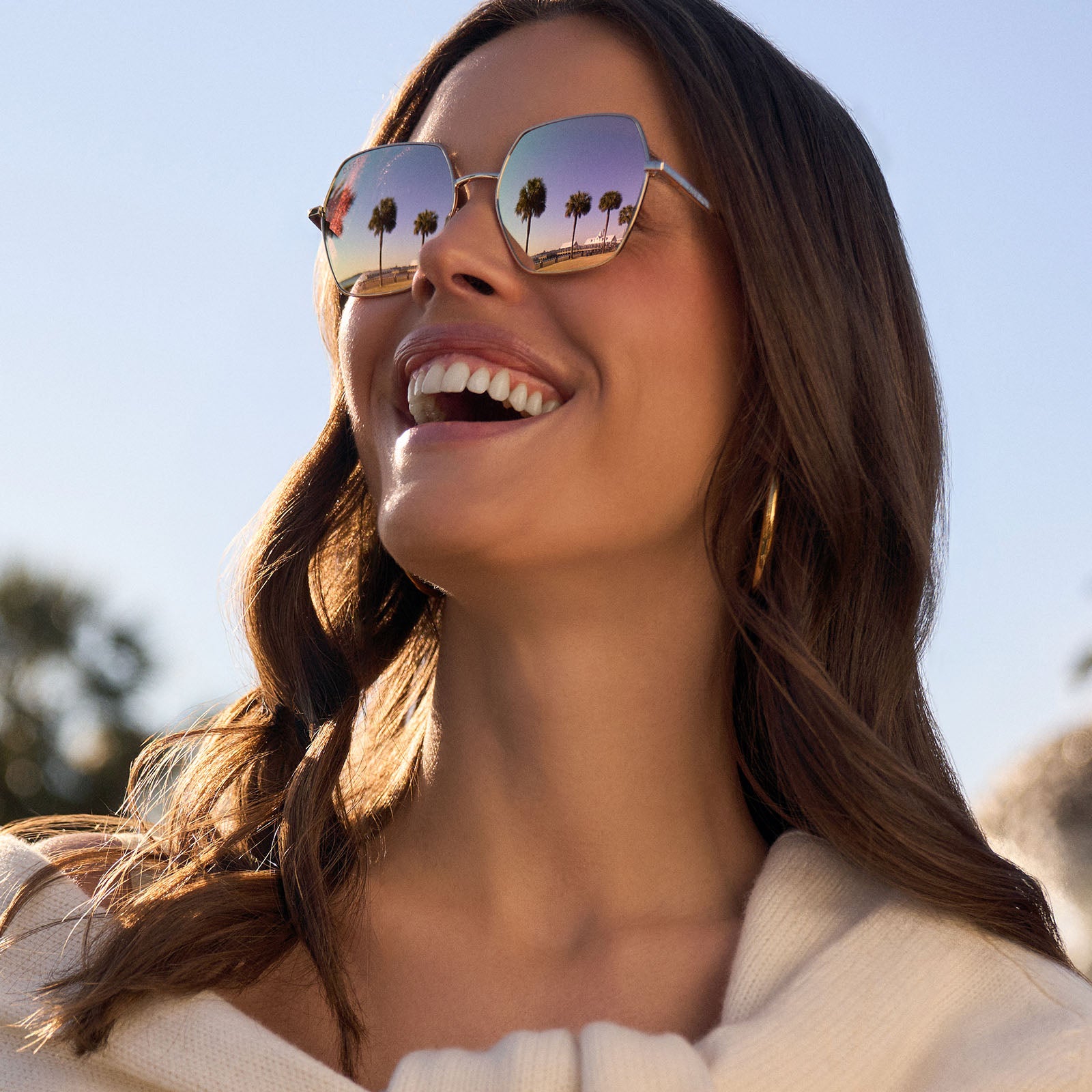 HARLOWE - GOLD + TAUPE FLASH SUNGLASSES - Image 5