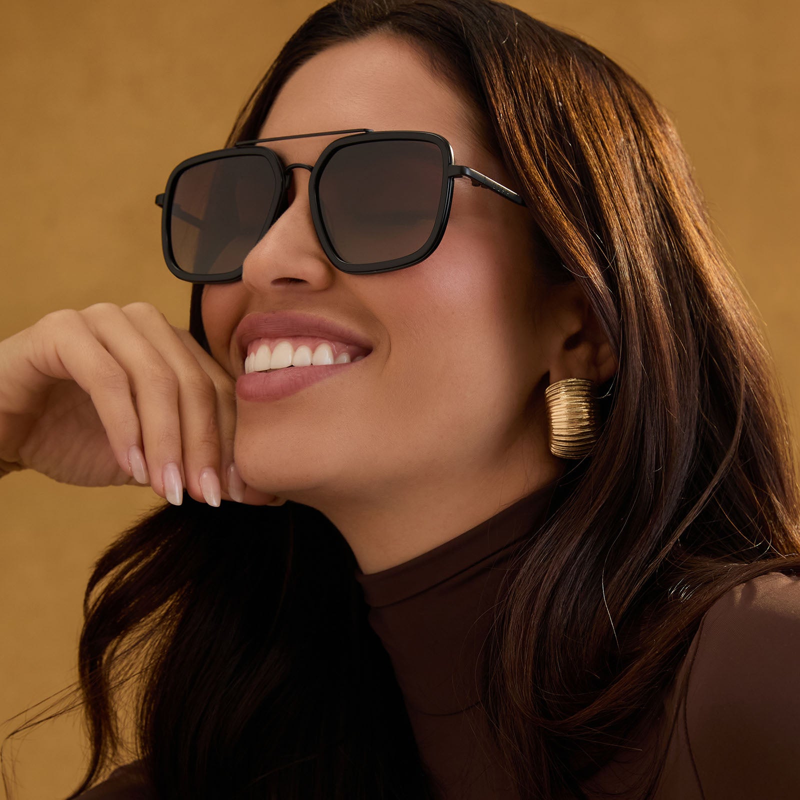 JORDAN - MATTE BLACK + BLACK TEMPLE TIPS + GLASSES - Image 10