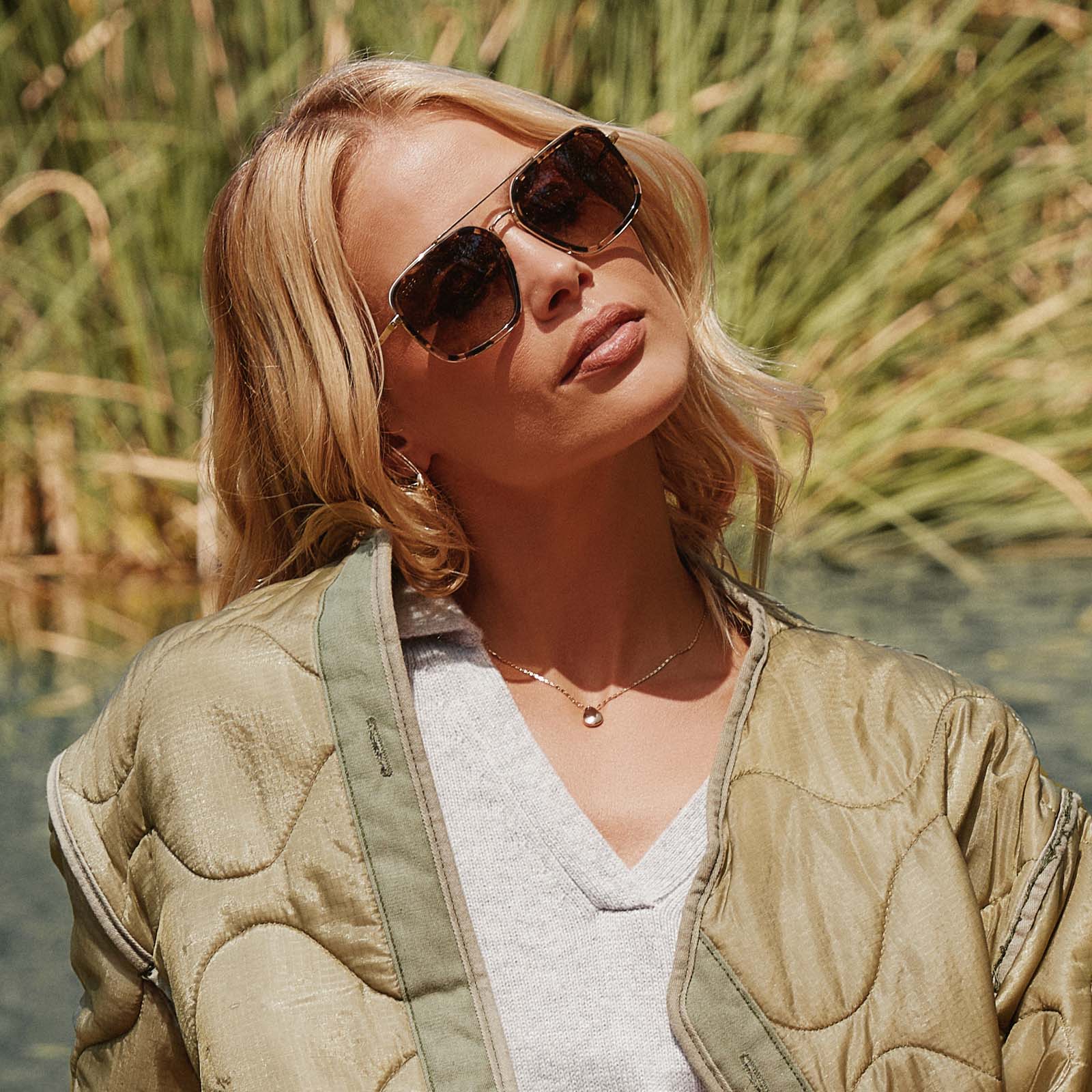 JORDAN - ESPRESSO TORTOISE + BROWN GRADIENT + POLARIZED SUNGLASSES - Image 10
