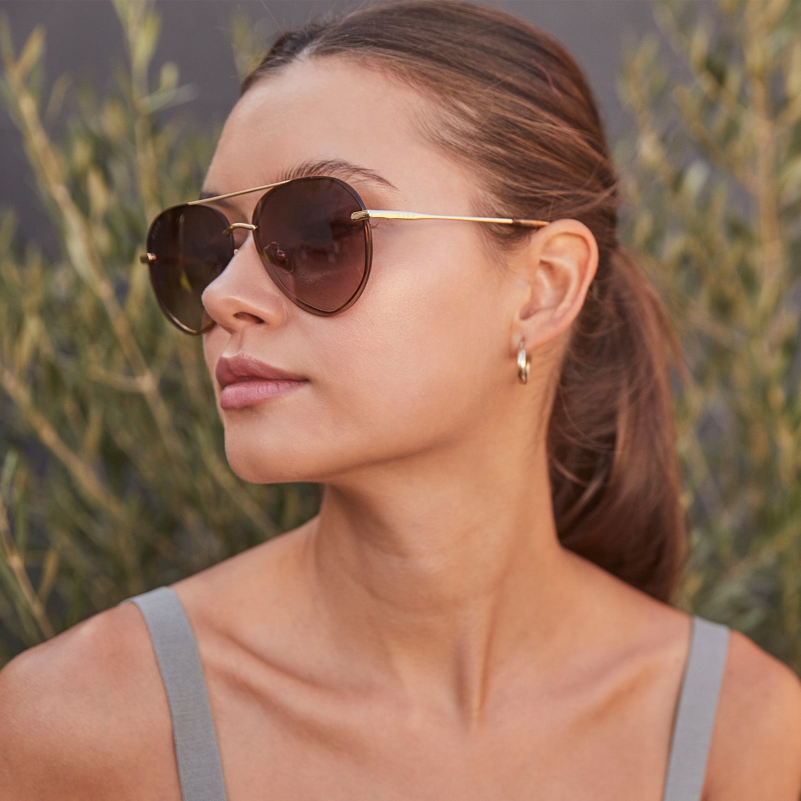 LENOX - GOLD + SEA TORTOISE TIPS + BROWN GRADIENT SUNGLASSES - Image 6