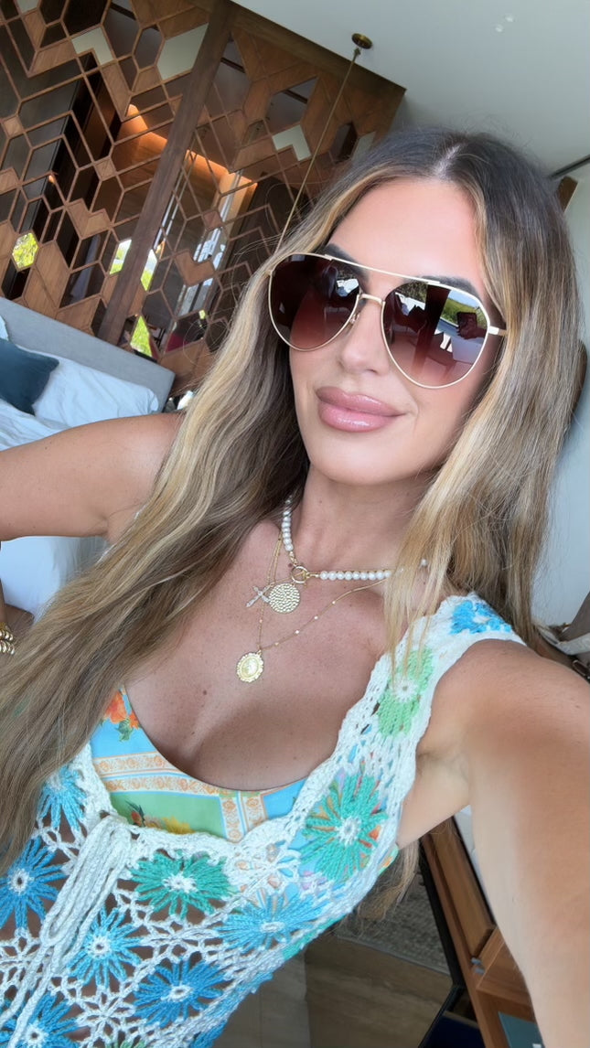 DASH - BRUSHED GOLD + COFFEE GRADIENT SUNGLASSES - Image 13