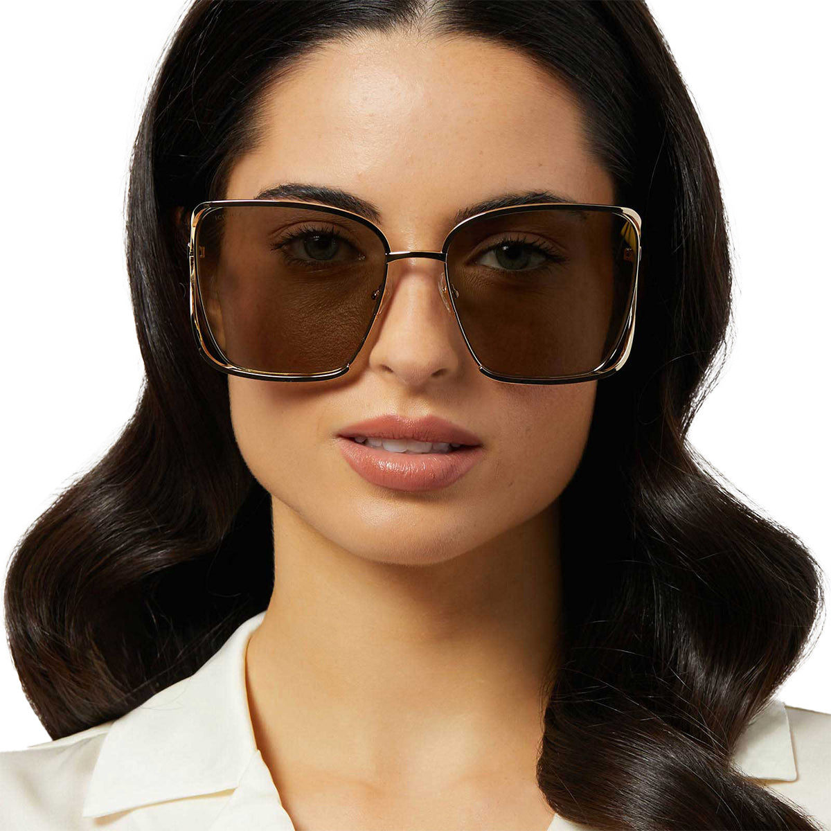 FRANCESCA - GOLD + CAFÉ OLE + GOLD FLASH POLARIZED SUNGLASSES - Image 8