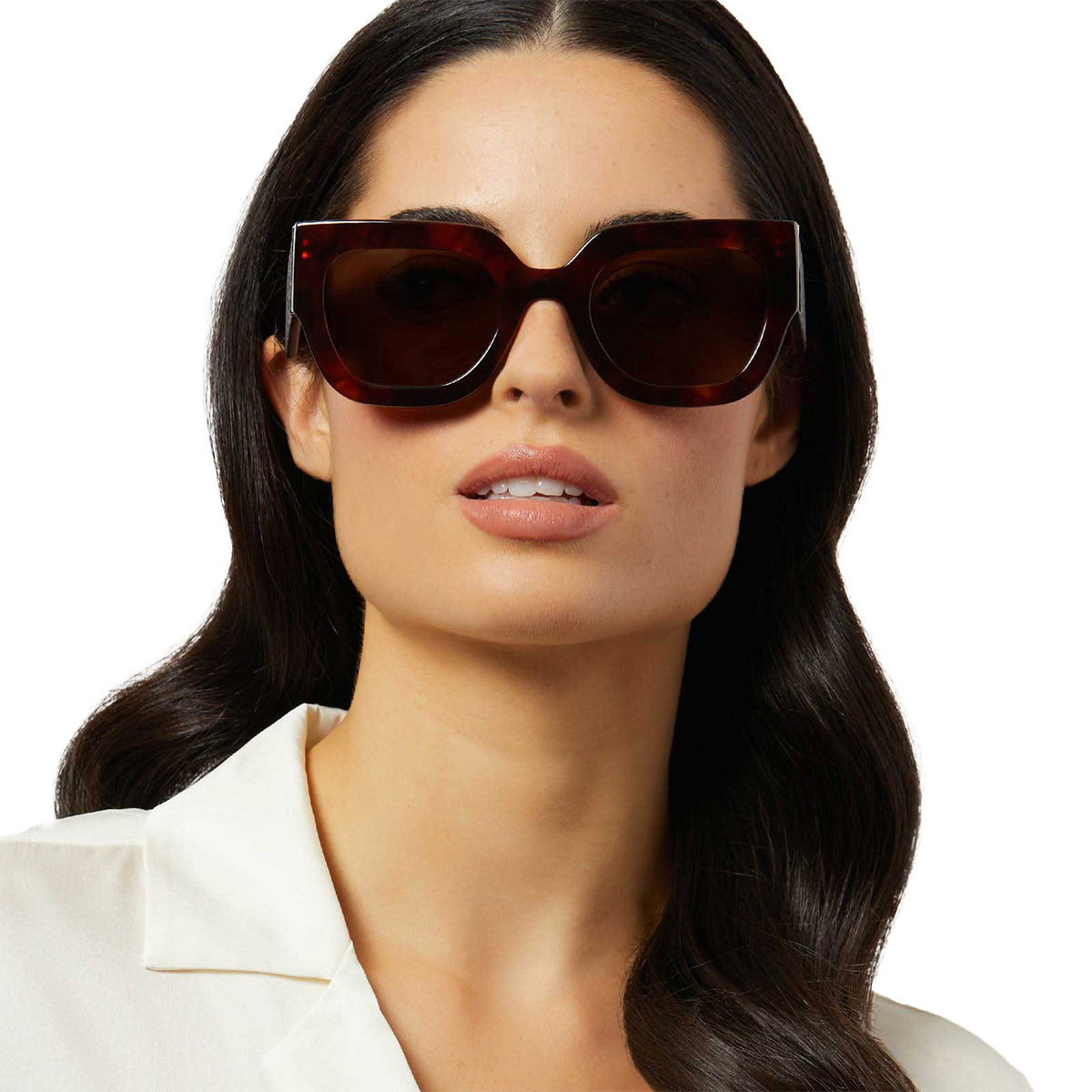 MAREN - SALTED CARAMEL TORTOISE + BROWN + POLARIZED SUNGLASSES - Image 7