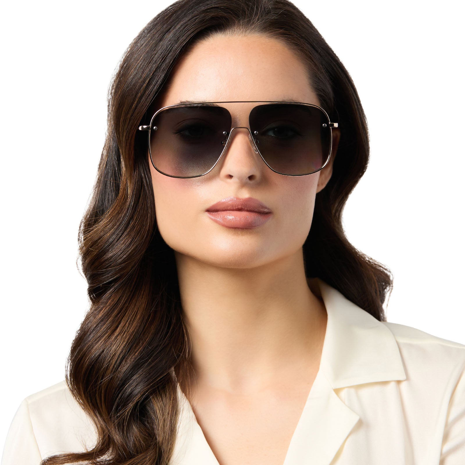 CYNTHIA - GOLD + RICH TORTOISE TEMPLE TIPS + G15 GRADIENT + POLARIZED SUNGLASSES - Image 5