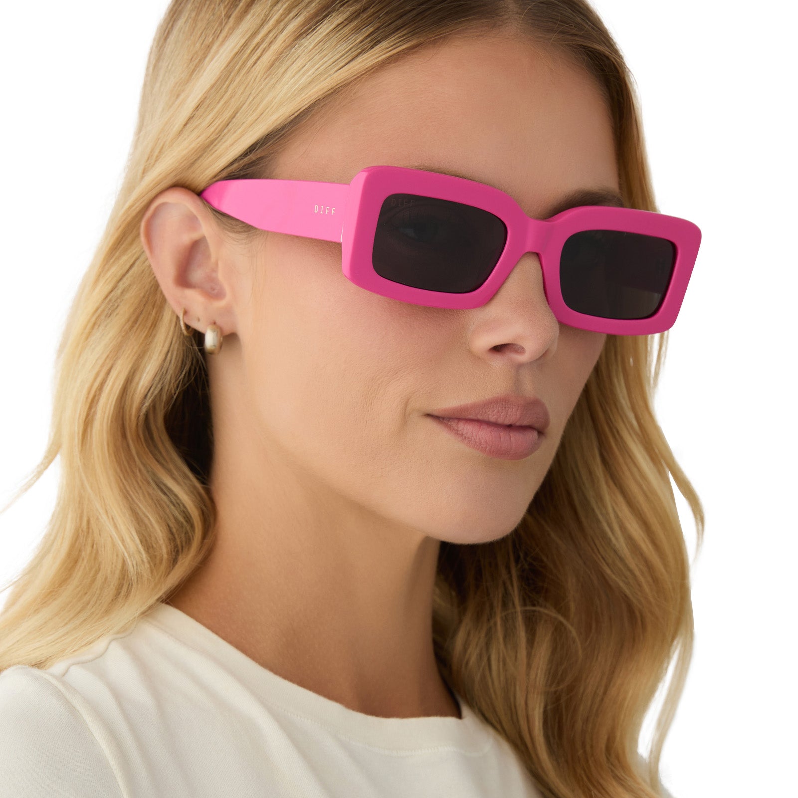 INDY - BRIGHT PINK + GREY SUNGLASSES - Image 7