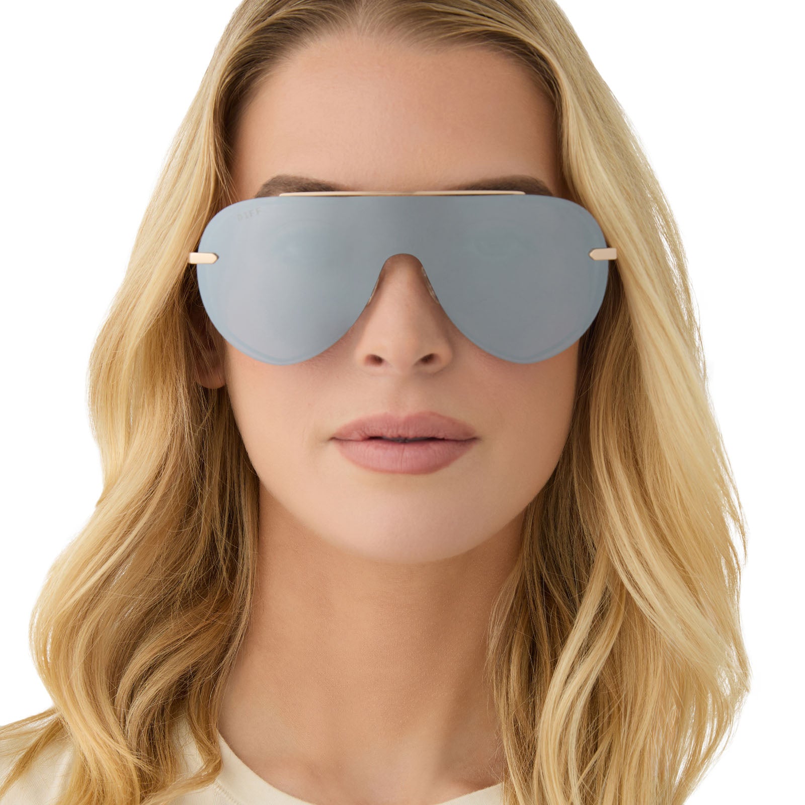 IMANI - GOLD + SILVER MIRROR SUNGLASSES - Image 6