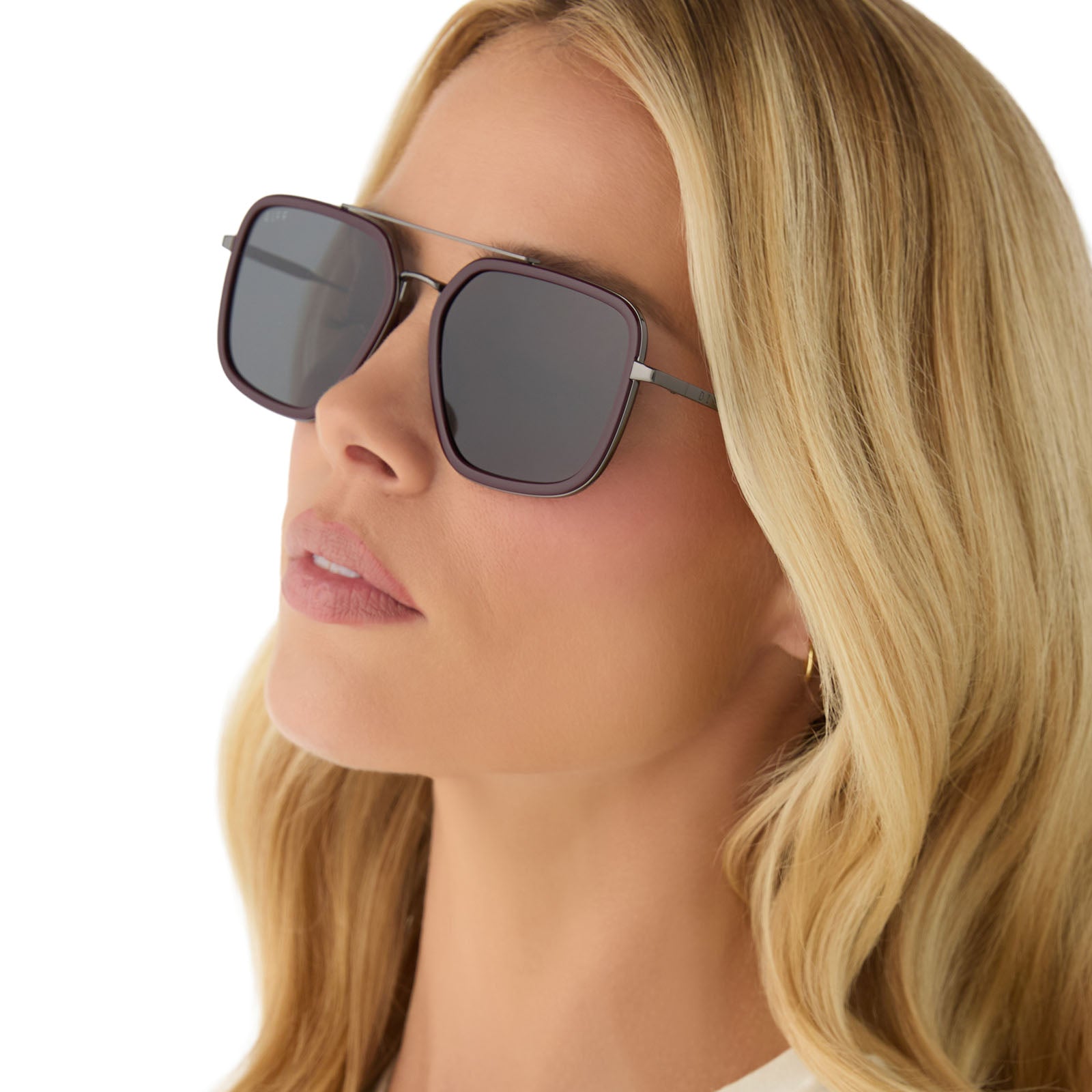 JORDAN - DARK CHERRY LACQUER + GREY GRADIENT + POLARIZED SUNGLASSES - Image 6