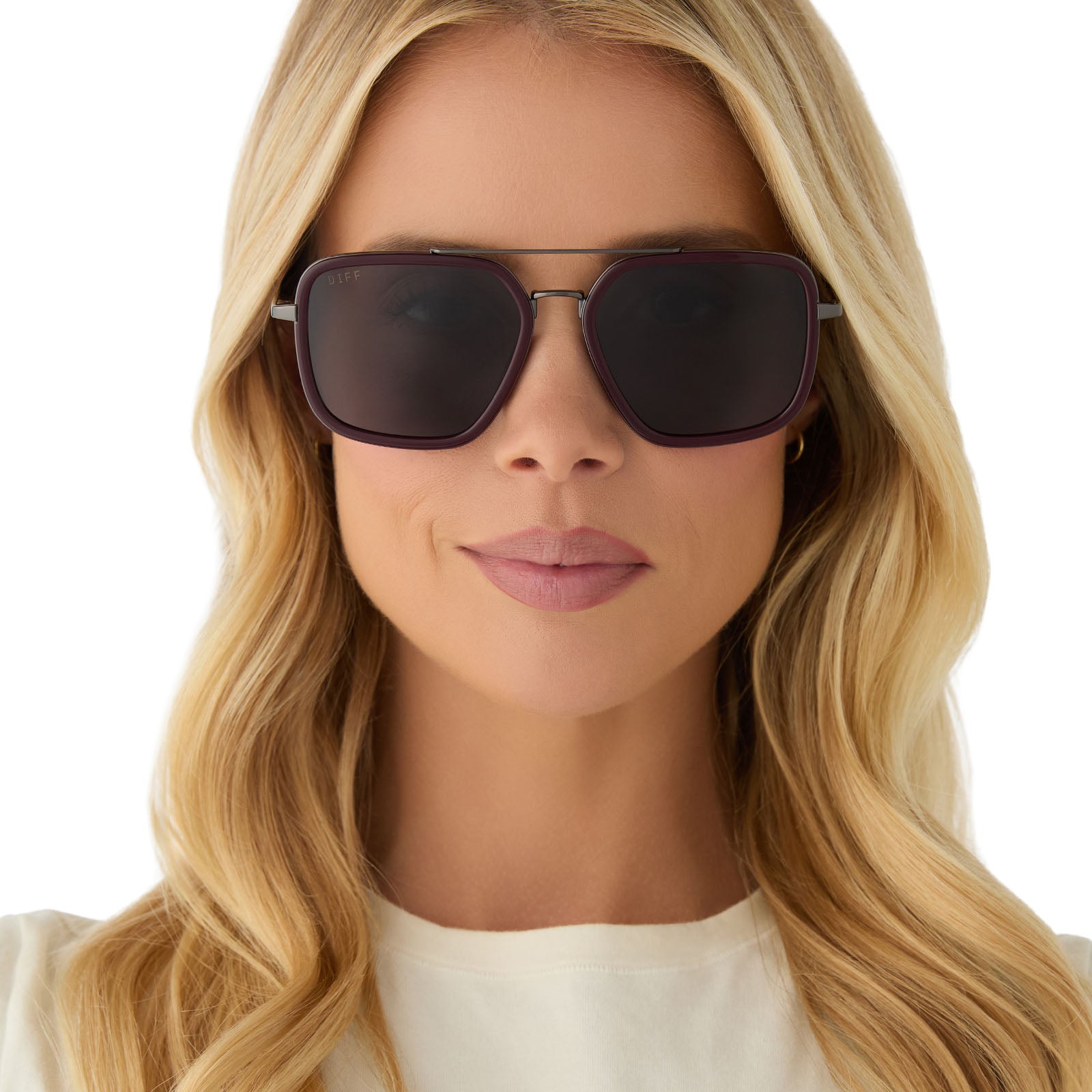JORDAN - DARK CHERRY LACQUER + GREY GRADIENT + POLARIZED SUNGLASSES - Image 5