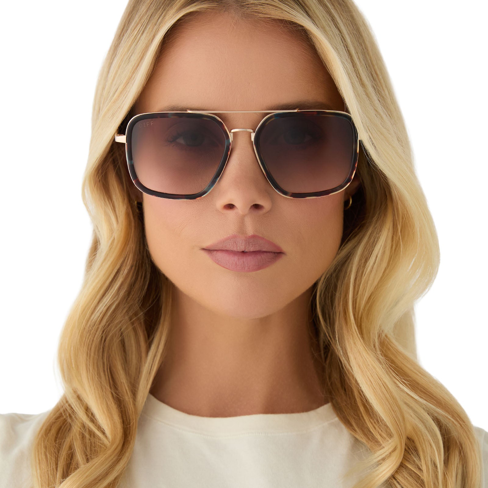 JORDAN - CONFETTI TORTOISE + BROWN GRADIENT SUNGLASSES - Image 9