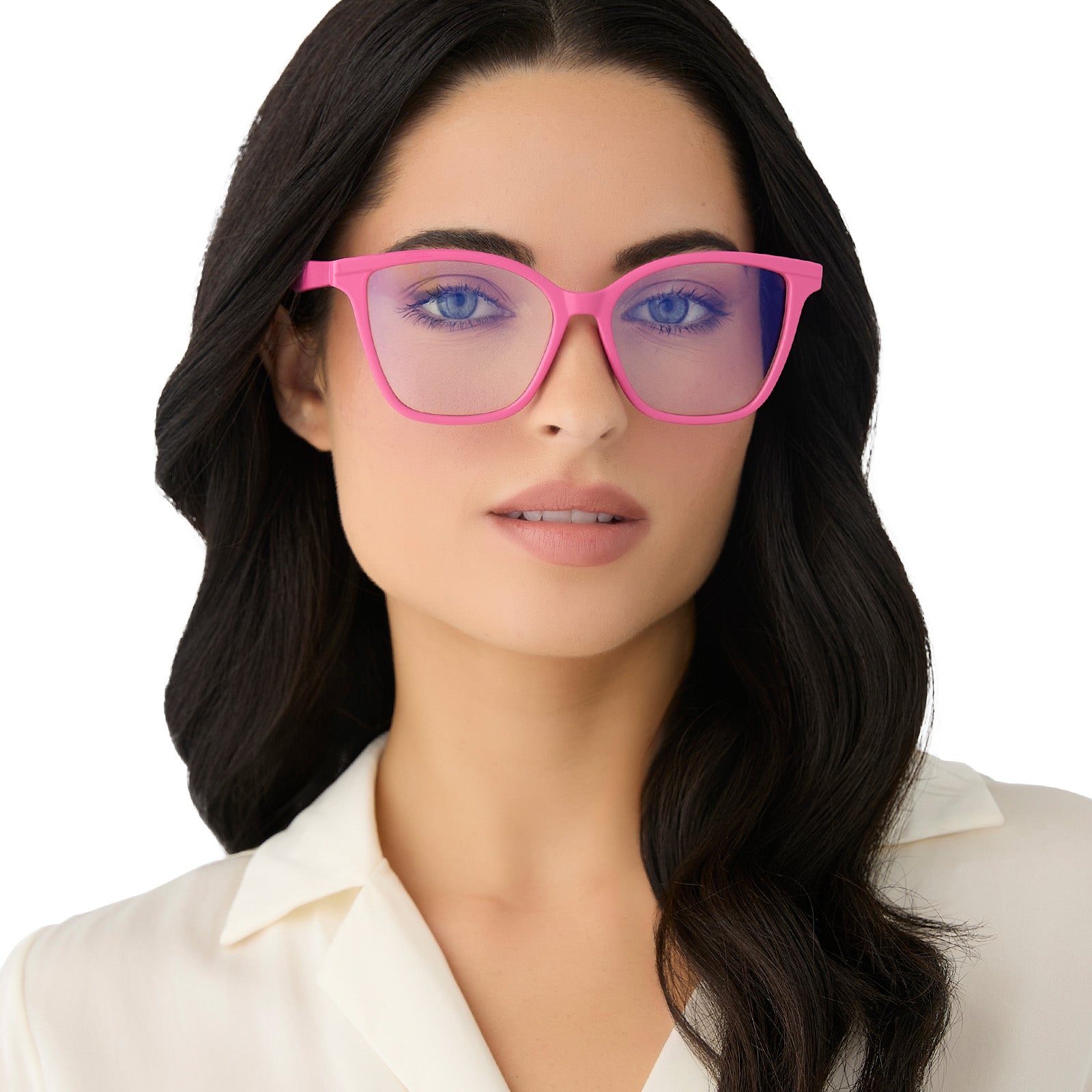 LEAH - BUBBLEGUM PINK + BLUE LIGHT READERS - Image 6