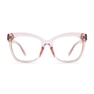 WINSTON - LIGHT PINK CRYSTAL + BLUE LIGHT TECHNOLOGY GLASSES