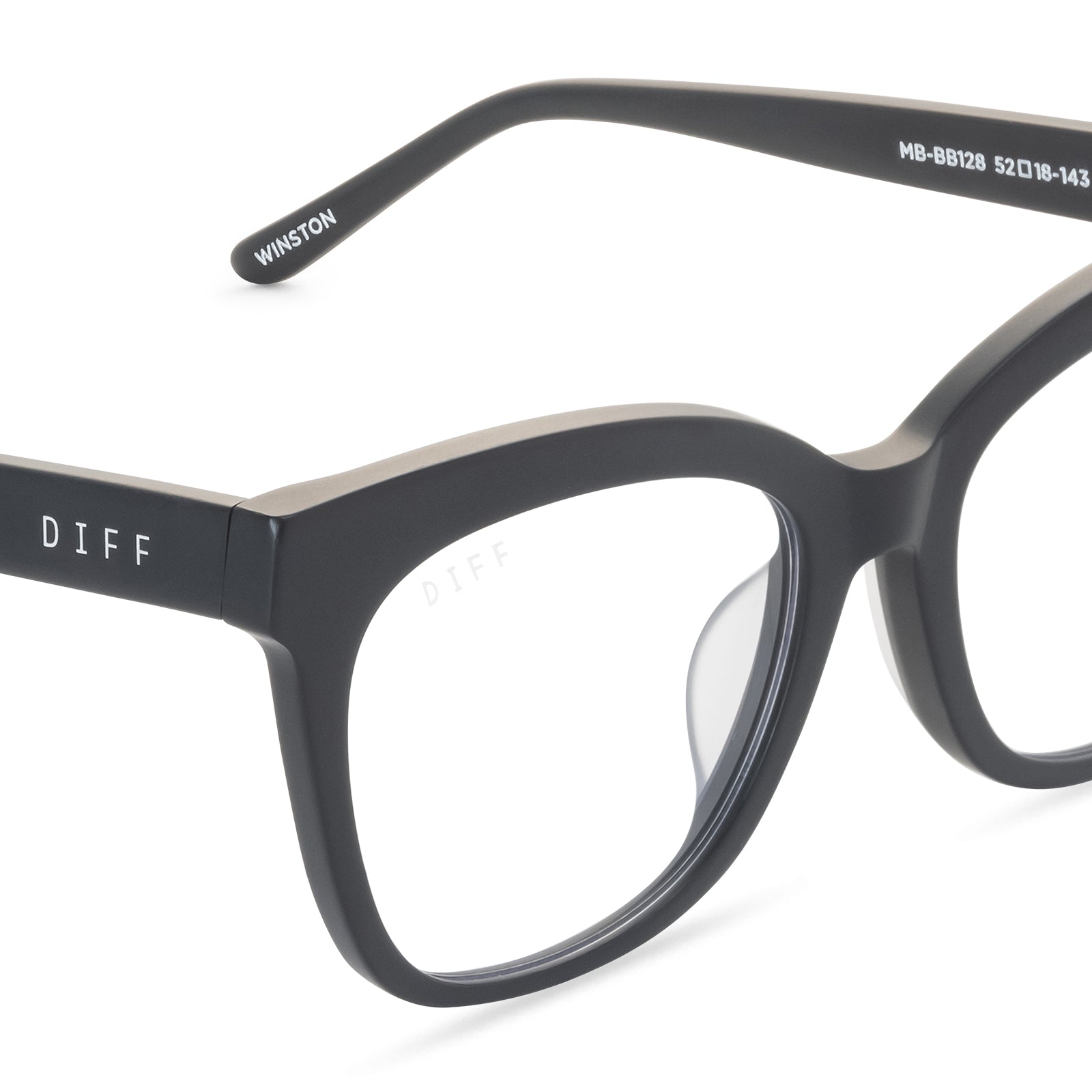 WINSTON - MATTE BLACK + GLASSES - Image 4