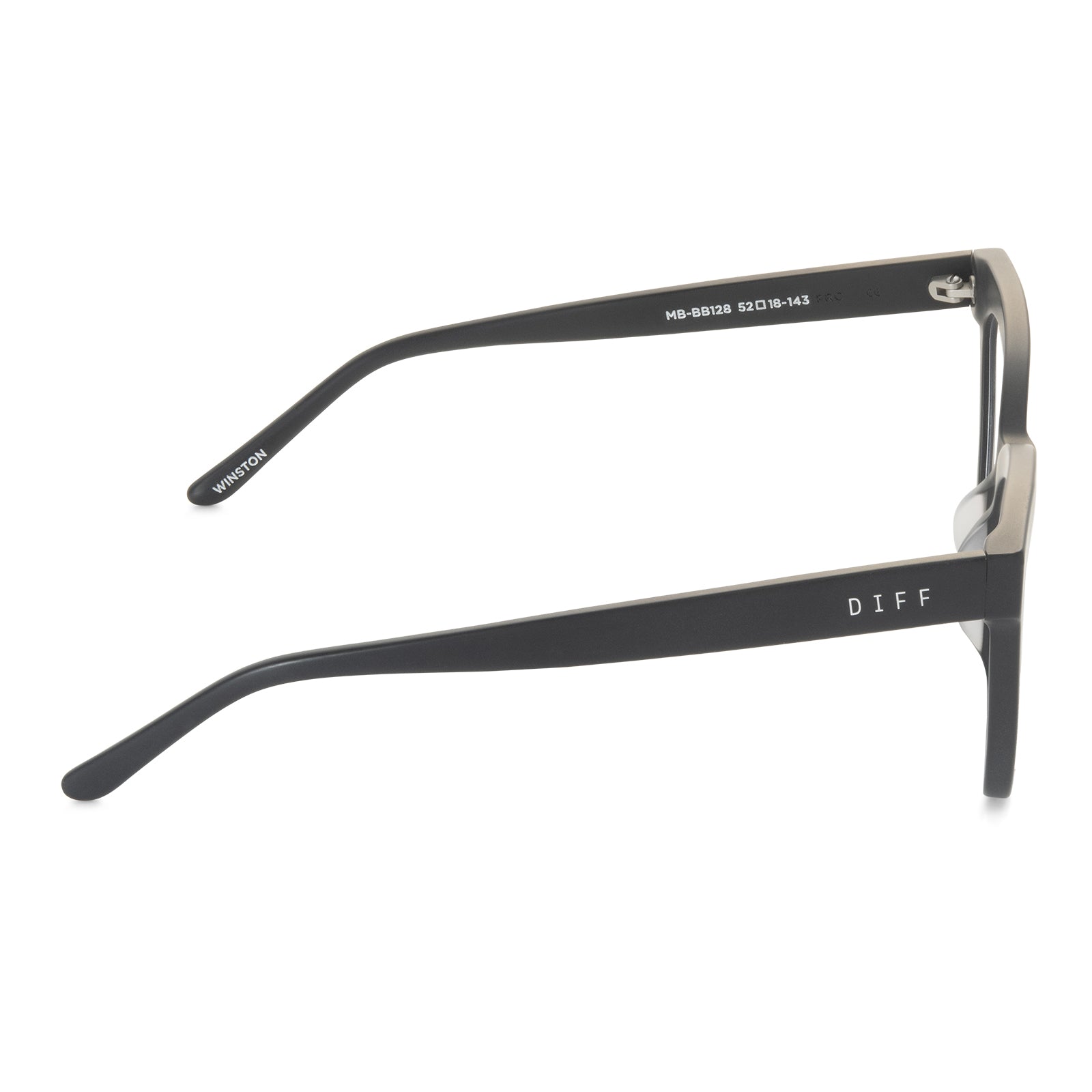 WINSTON - MATTE BLACK + BLUE LIGHT TECHNOLOGY GLASSES - Image 6
