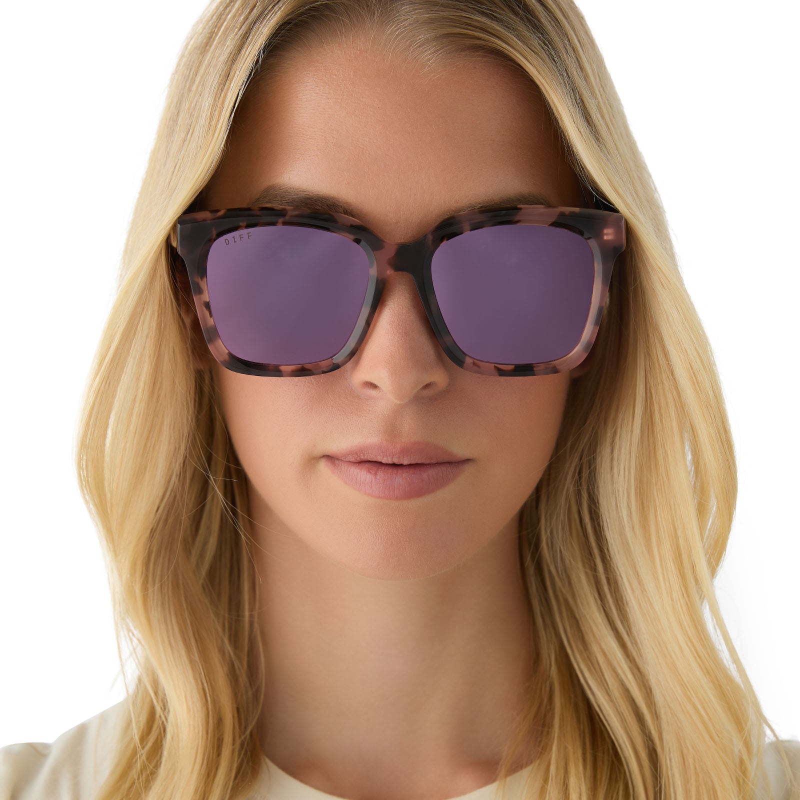 MEREDITH - HIMALAYAN TORTOISE + LIGHT PINK MIRROR SUNGLASSES - Image 9