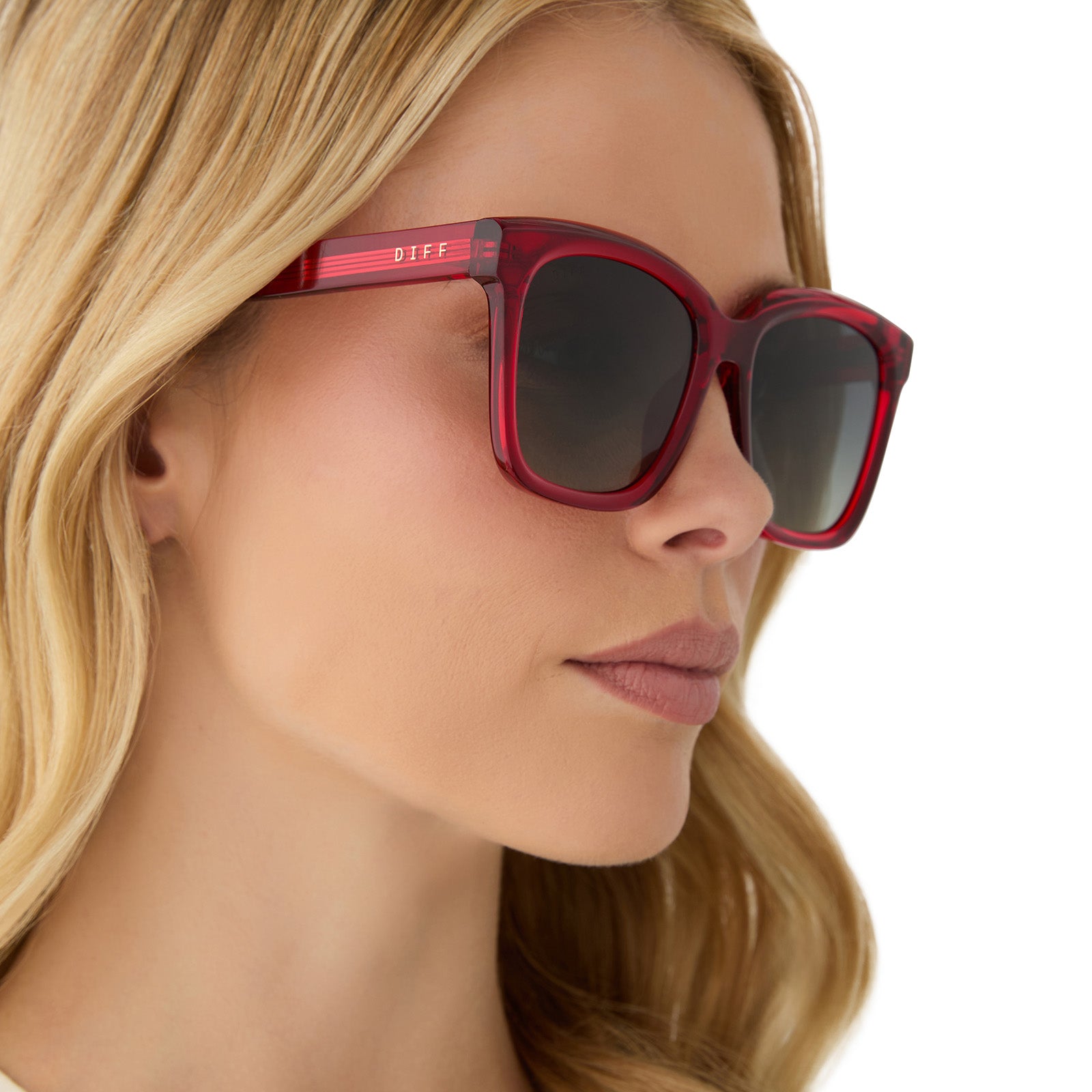 MEREDITH - RED HOT SUMMER + GREY GRADIENT + POLARIZED SUNGLASSES - Image 10