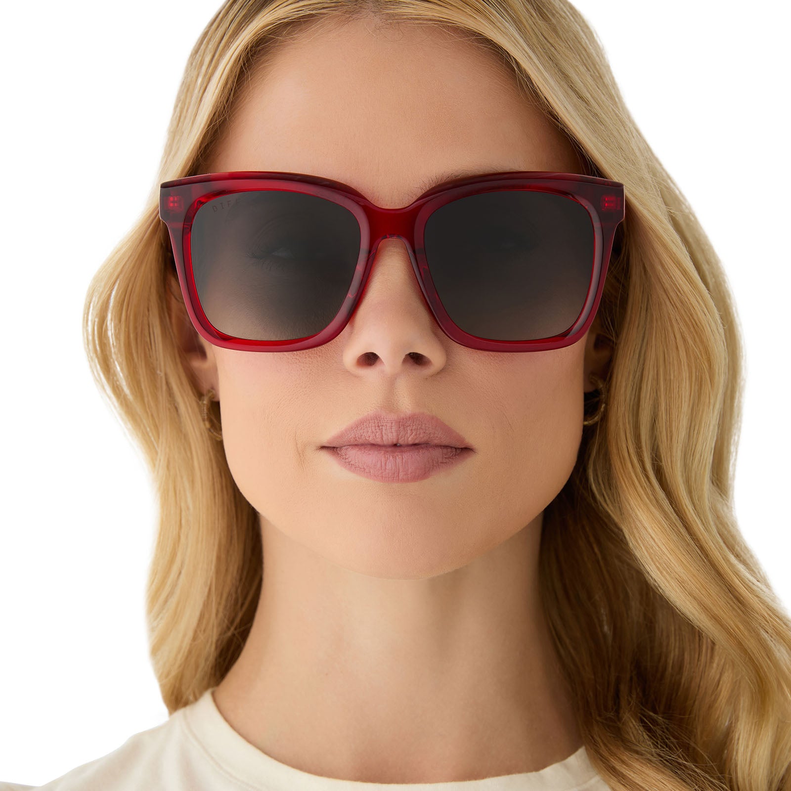 MEREDITH - RED HOT SUMMER + GREY GRADIENT + POLARIZED SUNGLASSES - Image 8