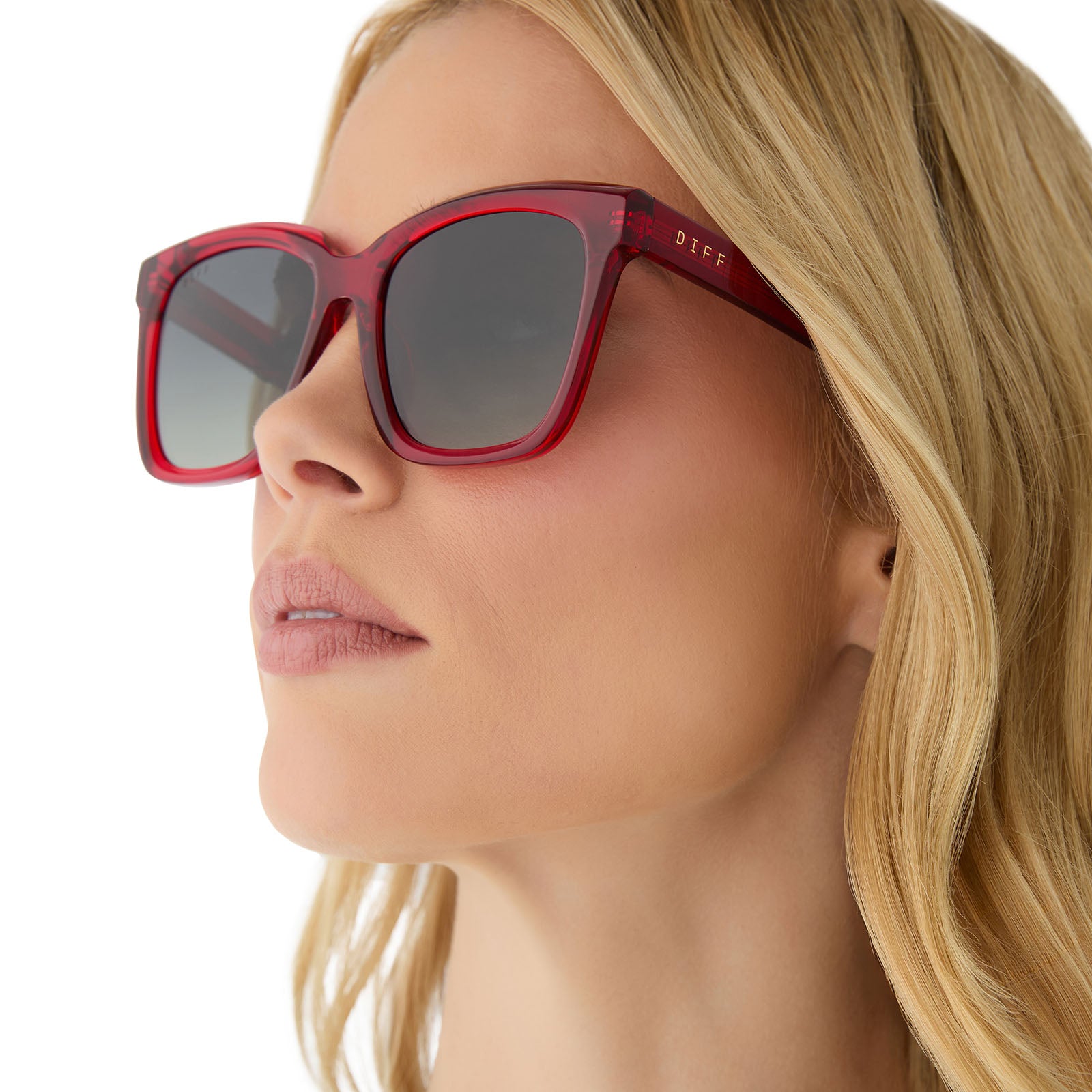 MEREDITH - RED HOT SUMMER + GREY GRADIENT + POLARIZED SUNGLASSES - Image 11