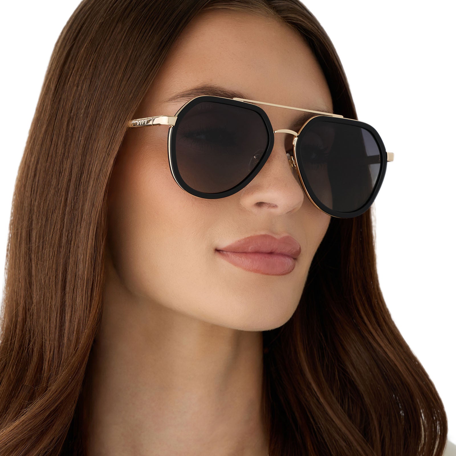 DRMTLGY - JOEY + BLACK + GOLD METAL + GREY GRADIENT + POLARIZED SUNGLASSES - Image 9