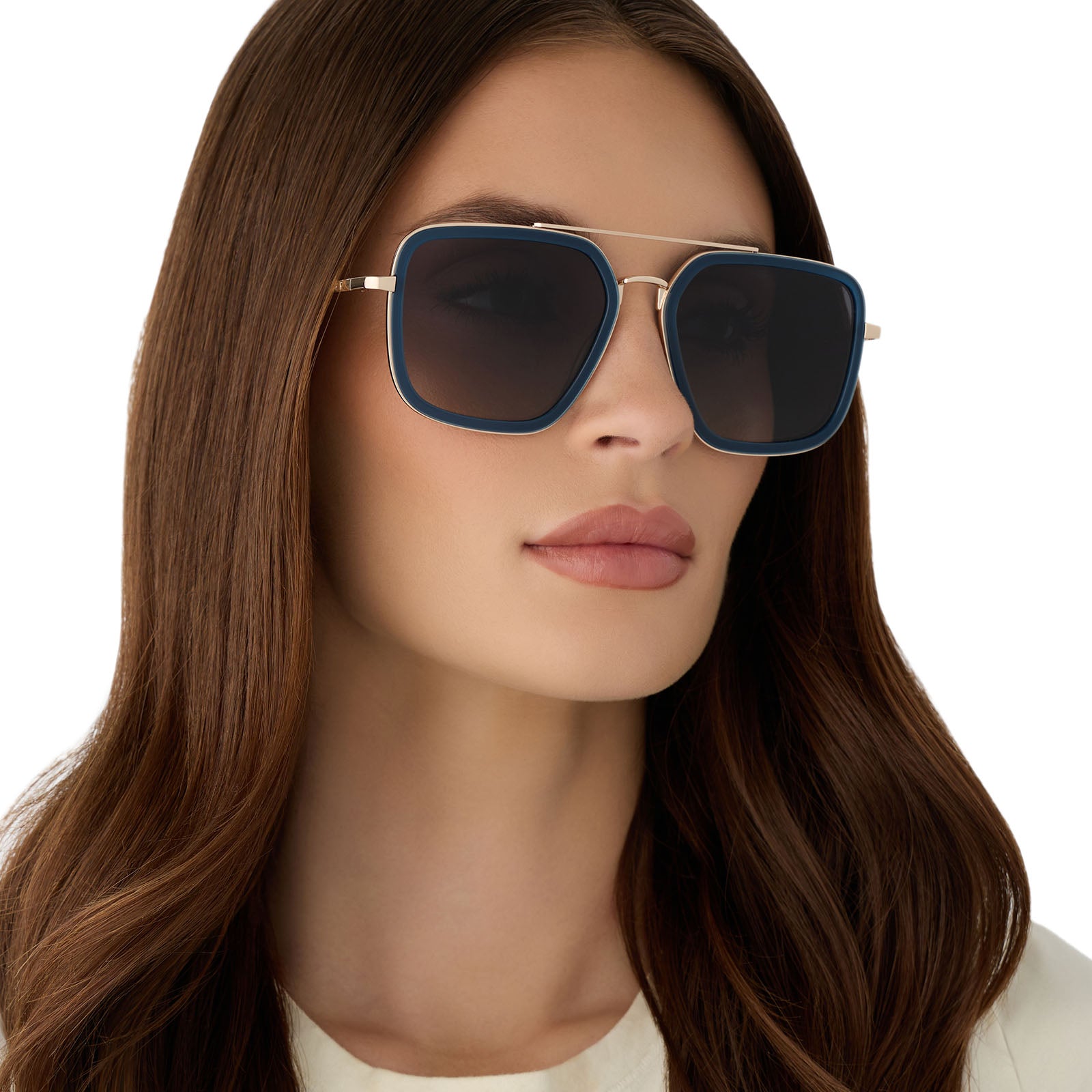 JORDAN - CLUBHOUSE BLUE + GOLD + GREY GRADIENT + POLARIZED SUNGLASSES - Image 8