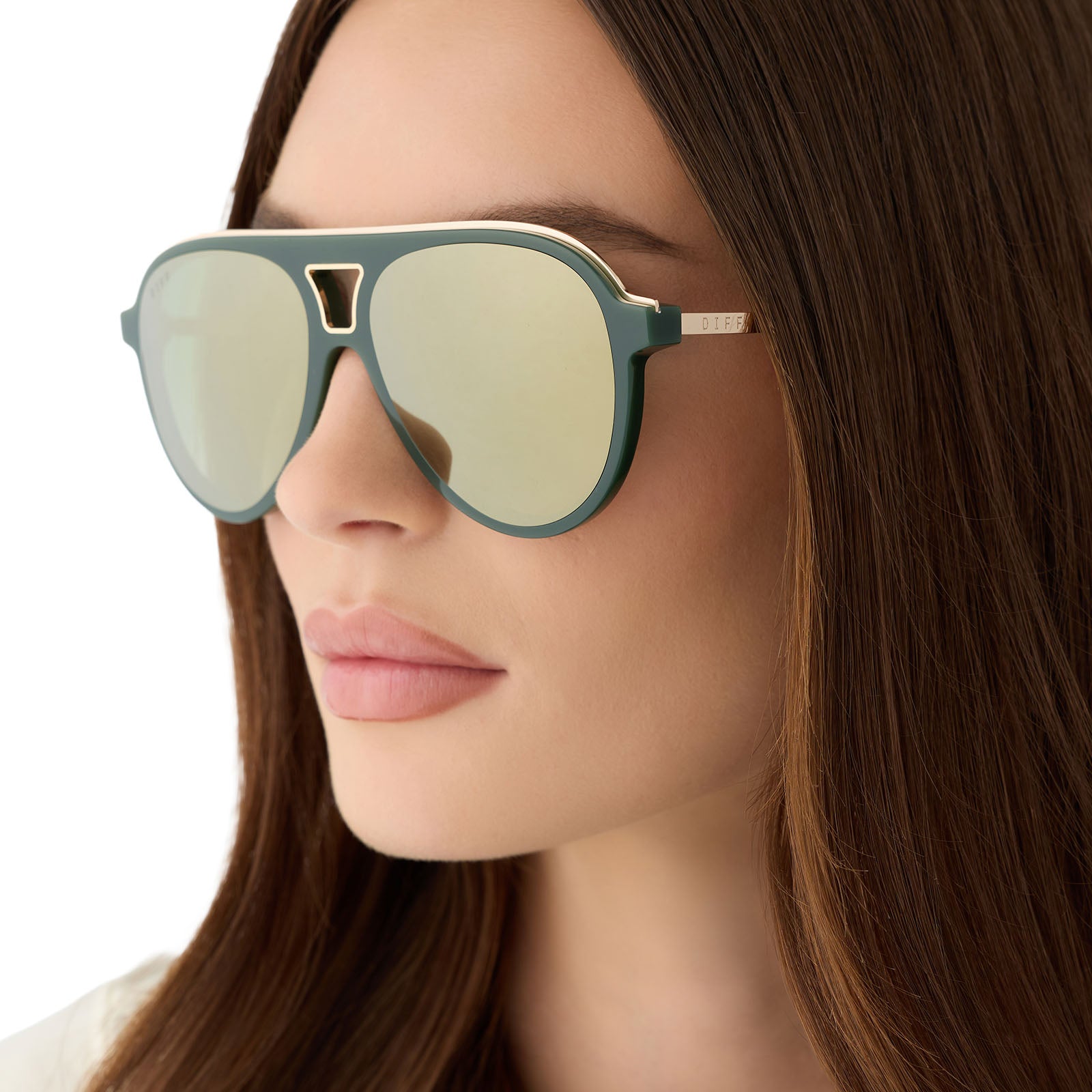 TOSCA III - FAIRWAY GREEN + ALOE GREEN GRADIENT + LIGHT GOLD FLASH SUNGLASSES - Image 9