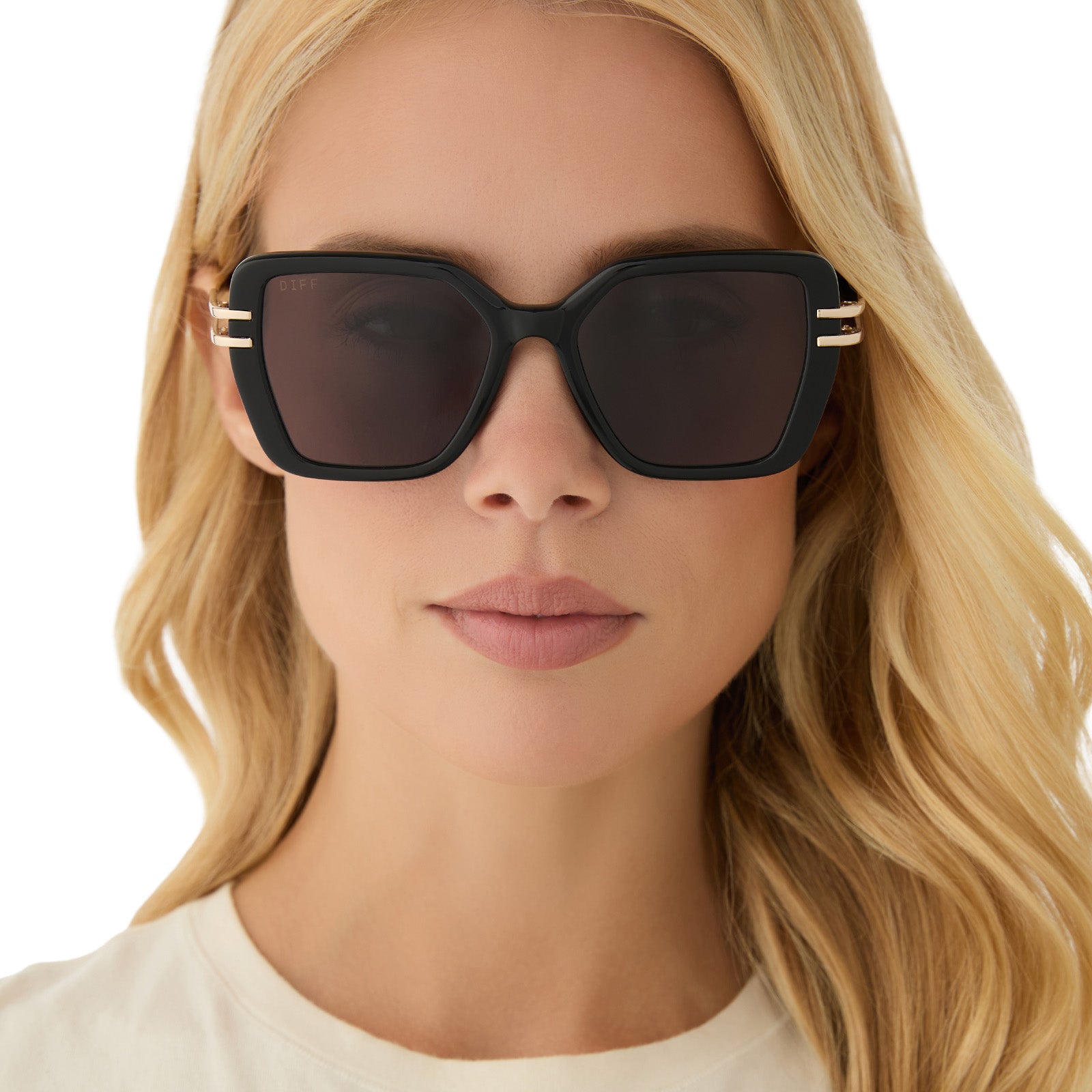 DASHA - BLACK + GREY SUNGLASSES - Image 7