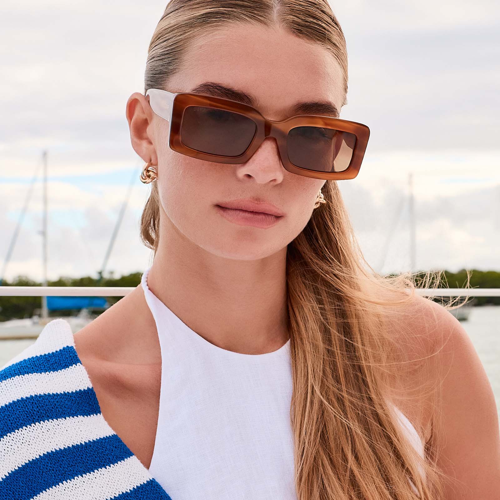 INDY - TAWNY TORTOISE + BROWN + POLARIZED SUNGLASSES - Image 7