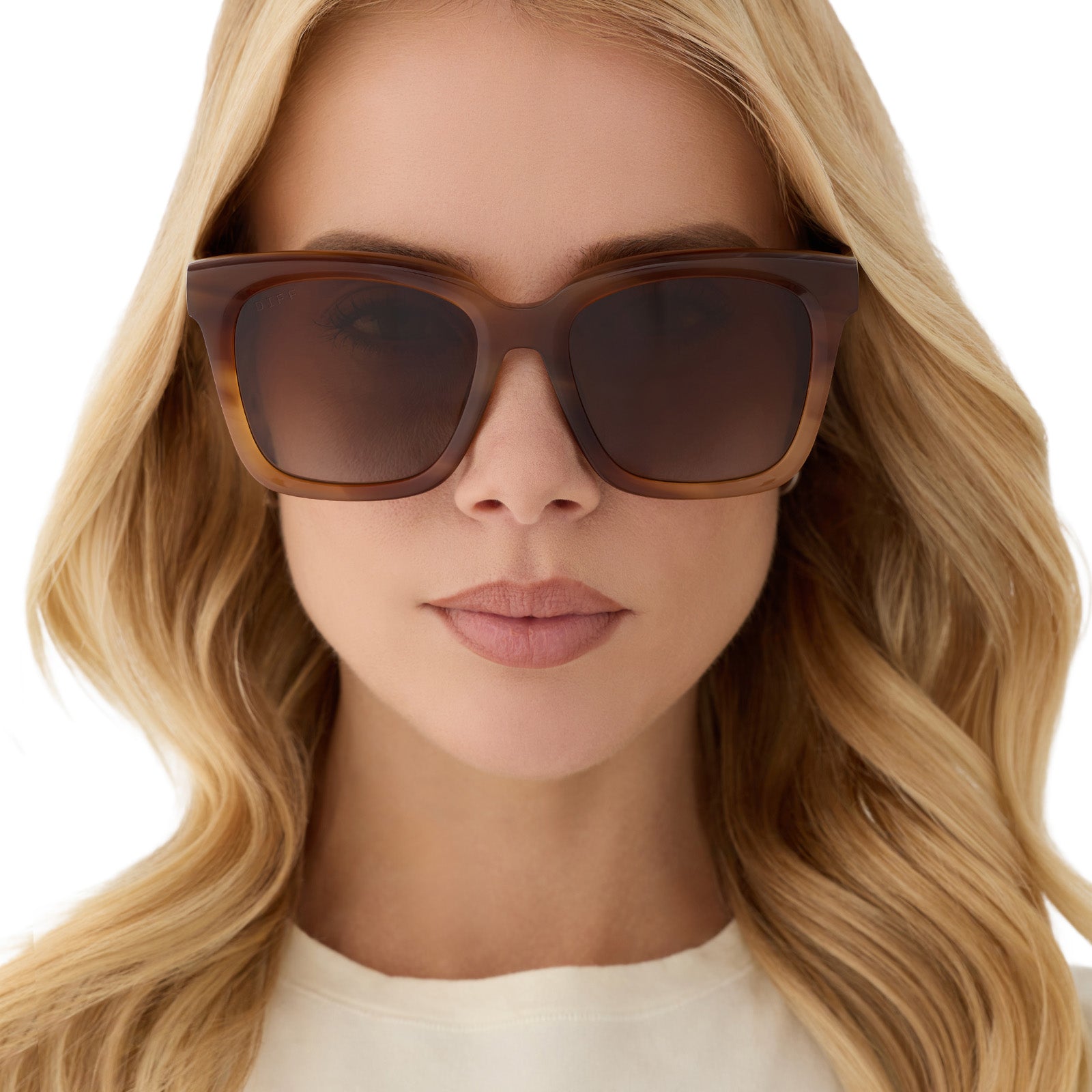 MEREDITH - TAWNY TORTOISE + BROWN GRADIENT + POLARIZED SUNGLASSES - Image 5