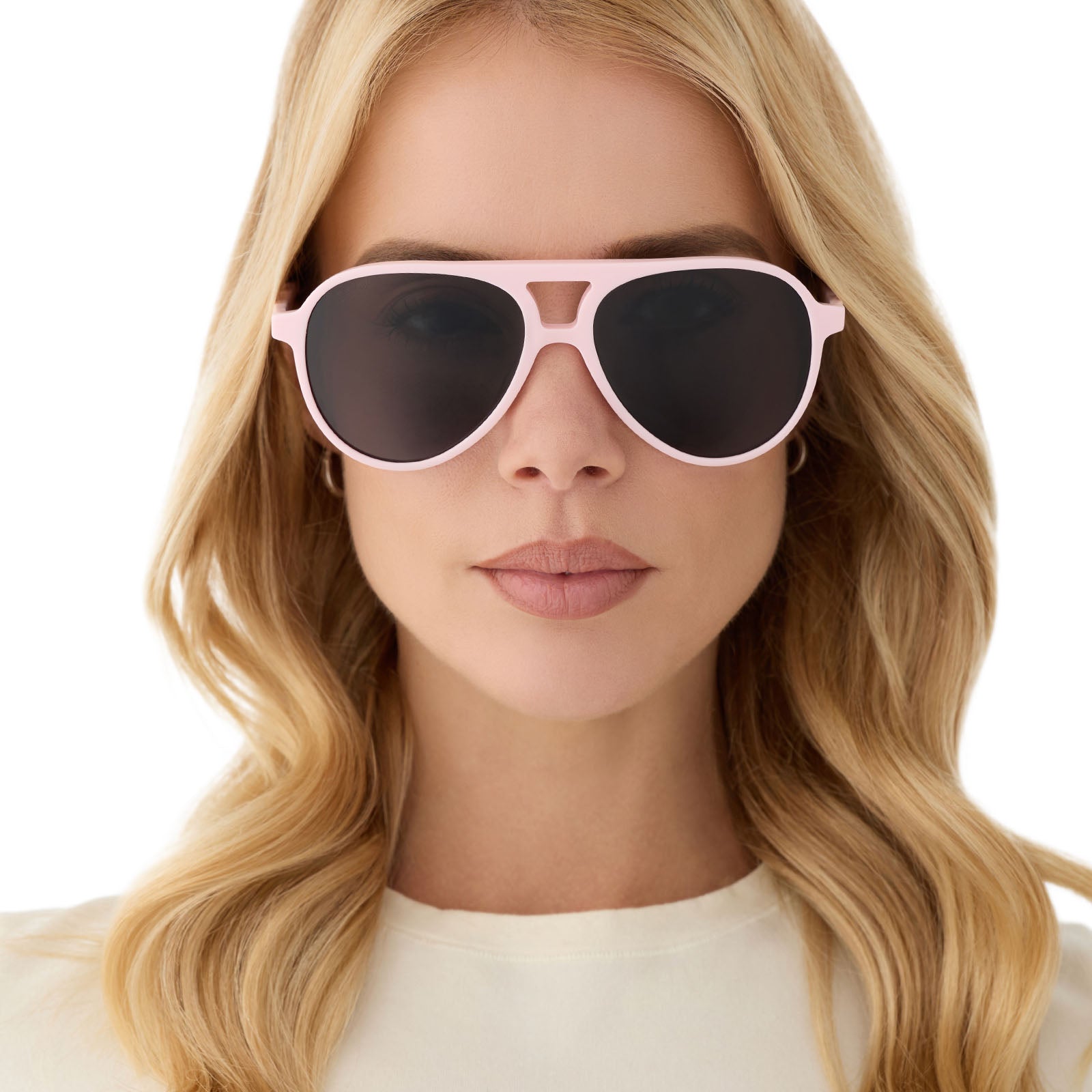 TOSCA II - POWDER PINK + GREY SUNGLASSES - Image 5
