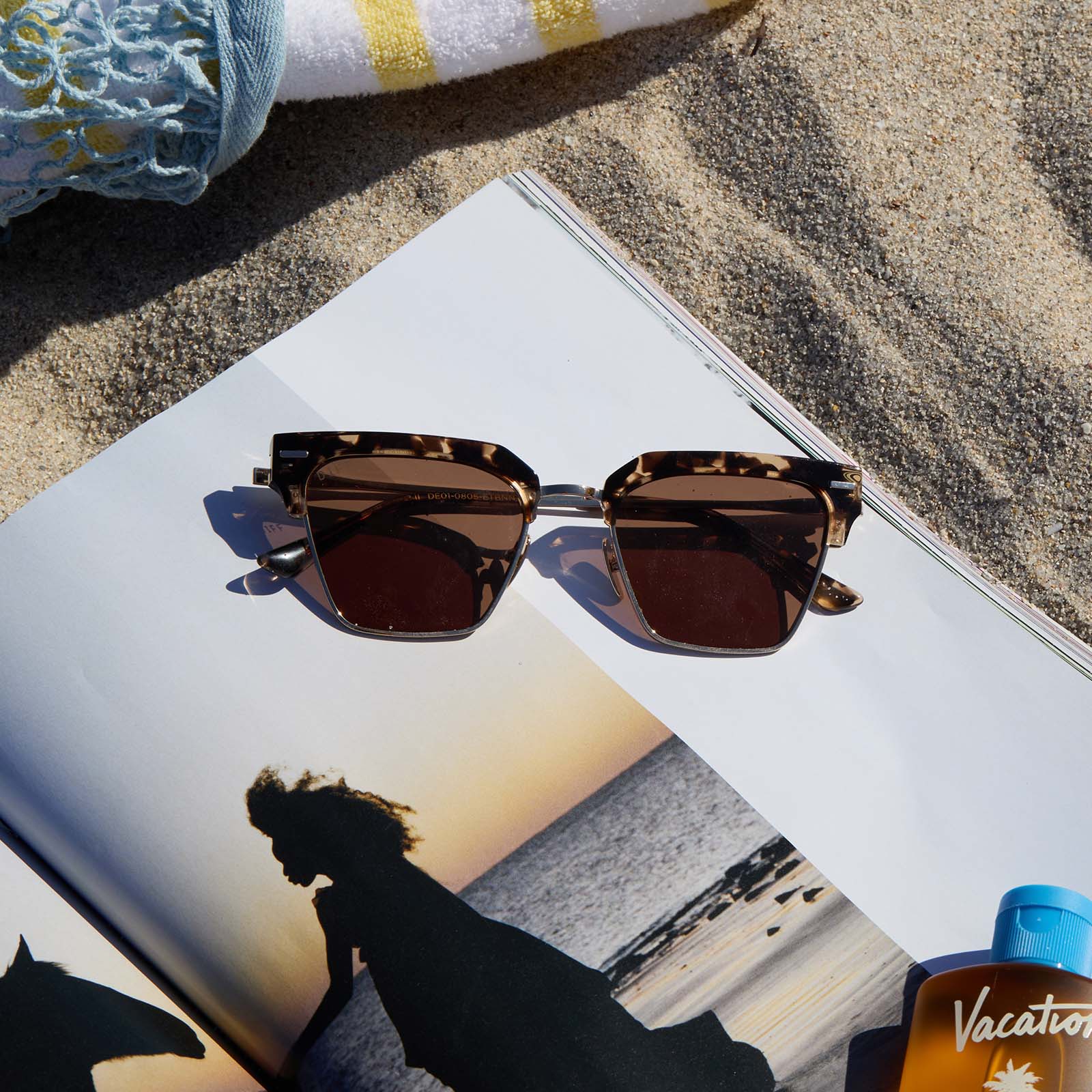 CAPRI - ESPRESSO TORTOISE + BROWN SUNGLASSES - Image 7