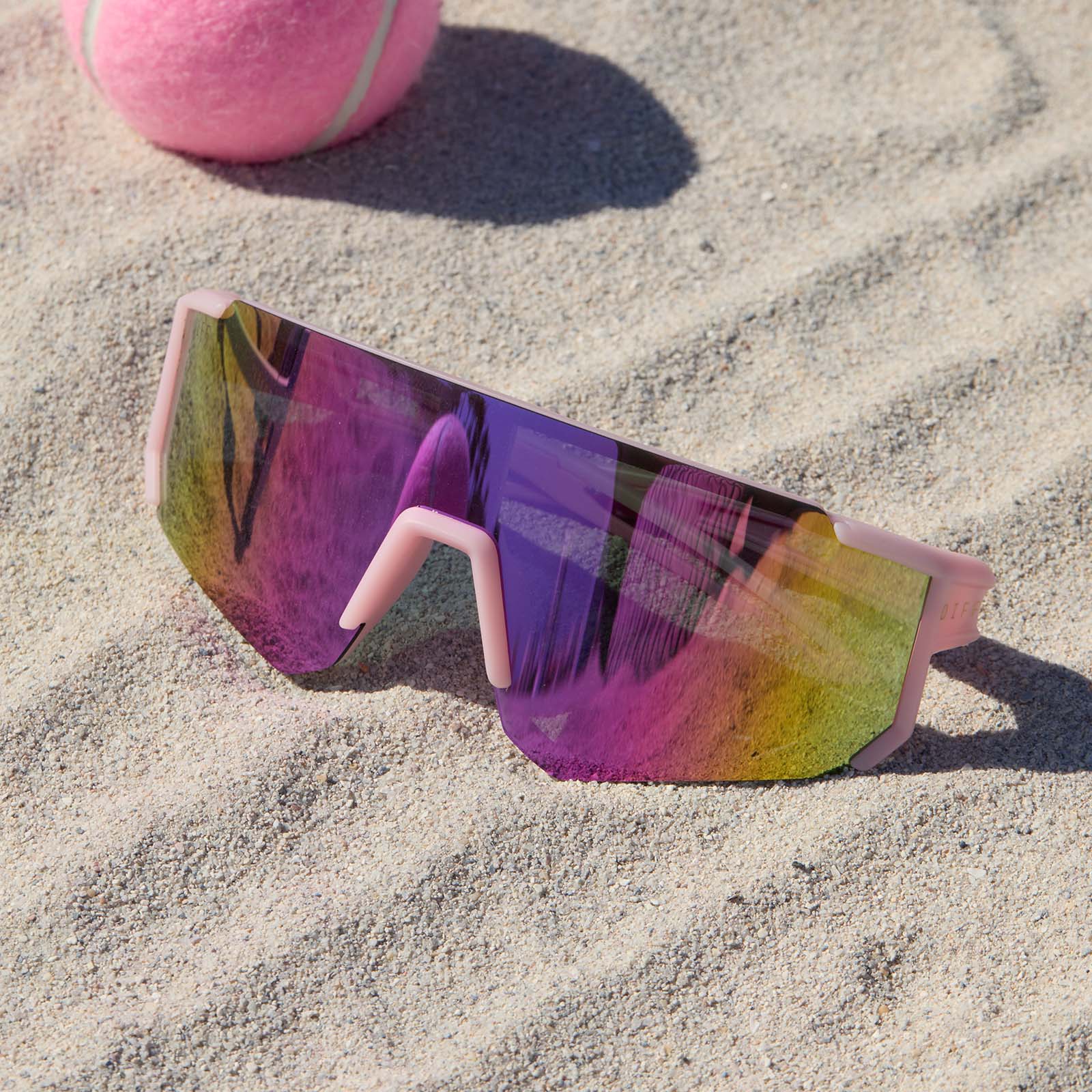 HEAT - MATTE BABY PINK + PINK RUSH MIRROR + POLARIZED SUNGLASSES - Image 7