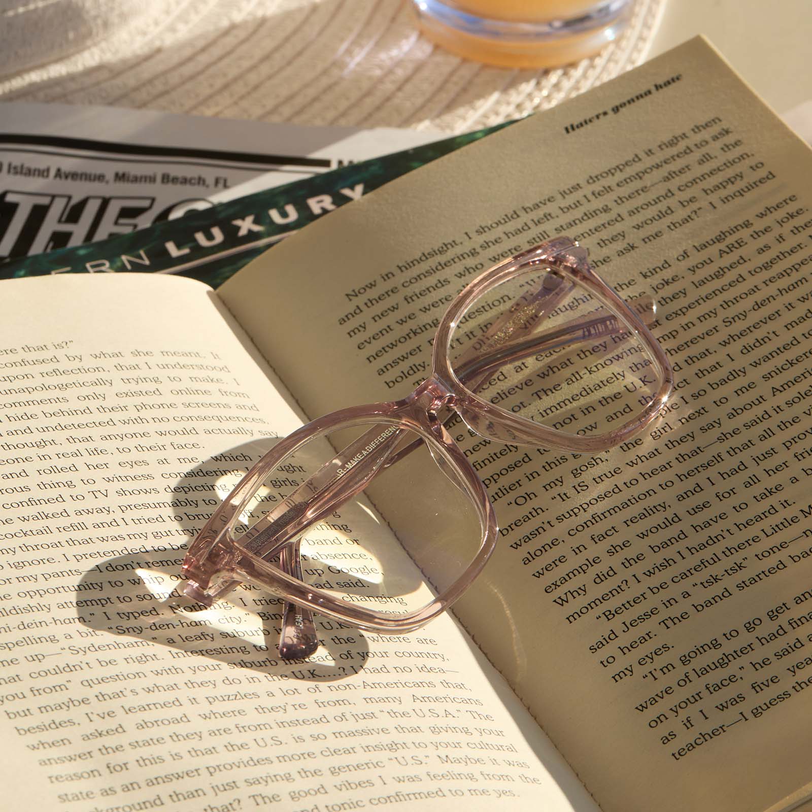 LEAH - VINTAGE CRYSTAL + BLUE LIGHT READERS - Image 6