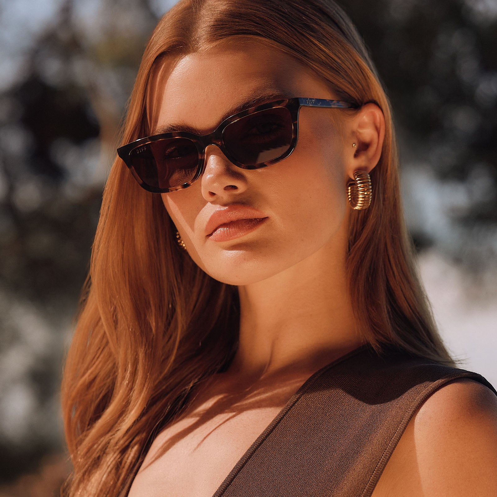 HANNAH - ESPRESSO TORTOISE + BROWN + POLARIZED SUNGLASSES - Image 5