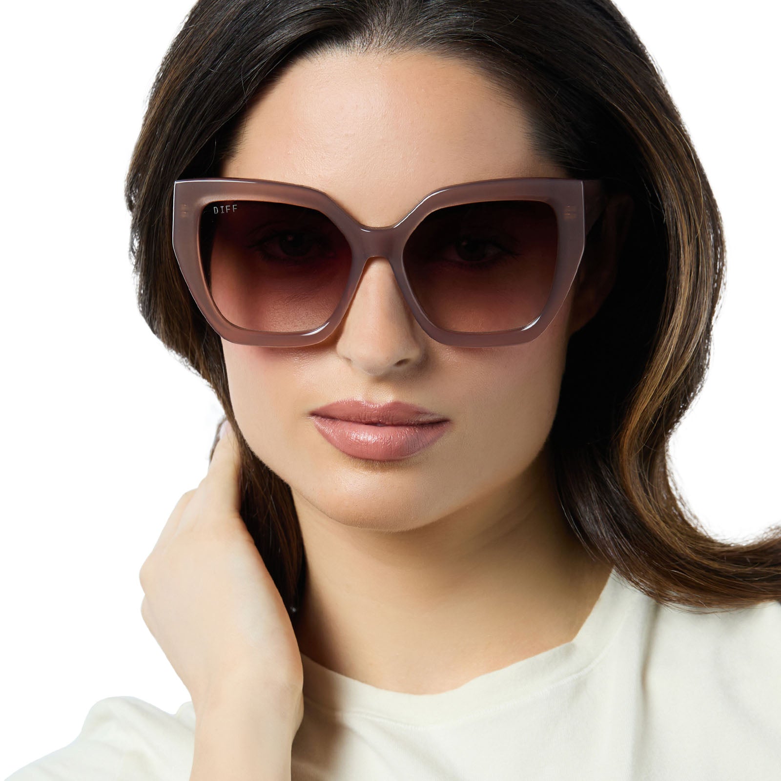 BLAIRE - MACCHIATO + BROWN GRADIENT SUNGLASSES - Image 5