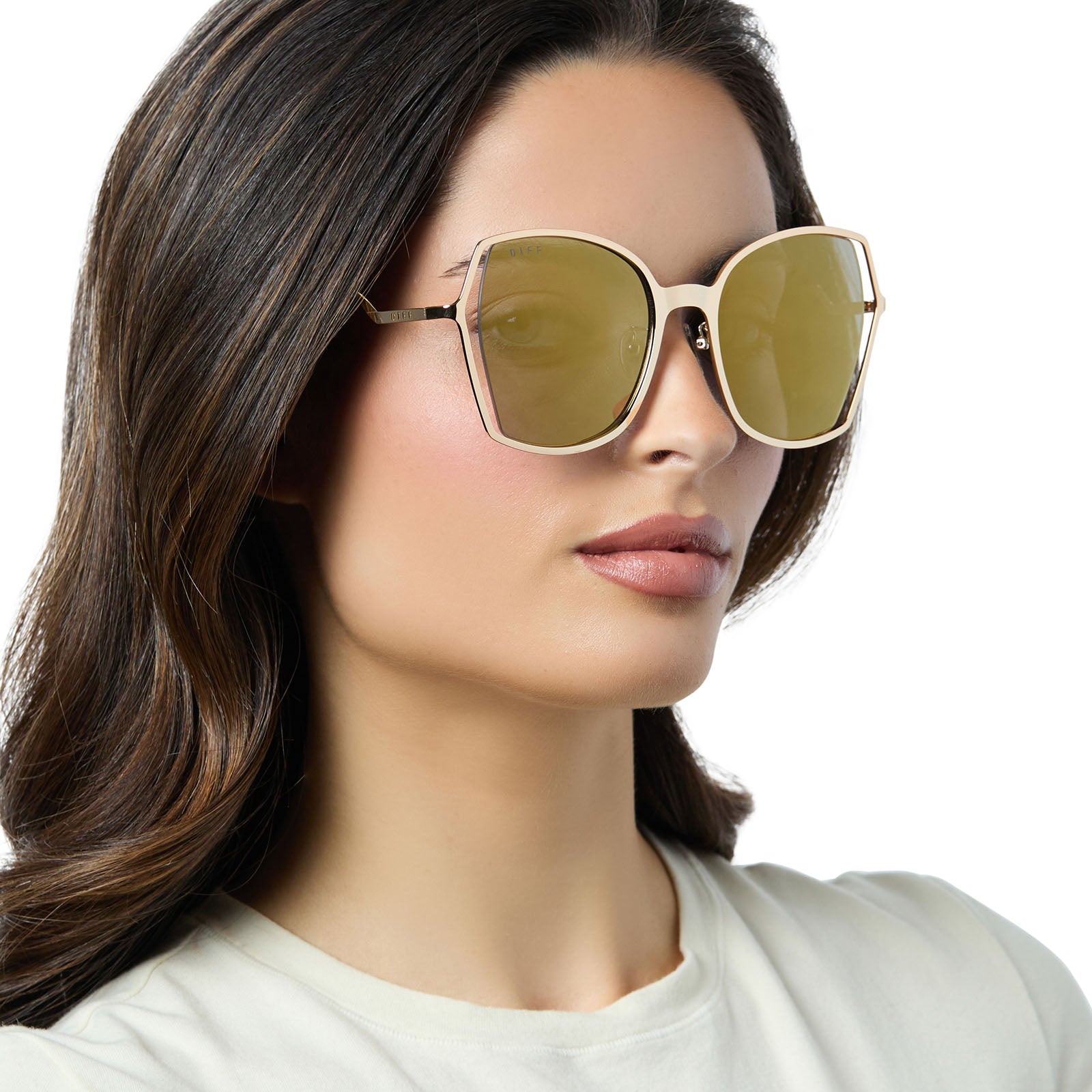 DONNA III - GOLD + GOLD MIRROR + POLARIZED SUNGLASSES - Image 7