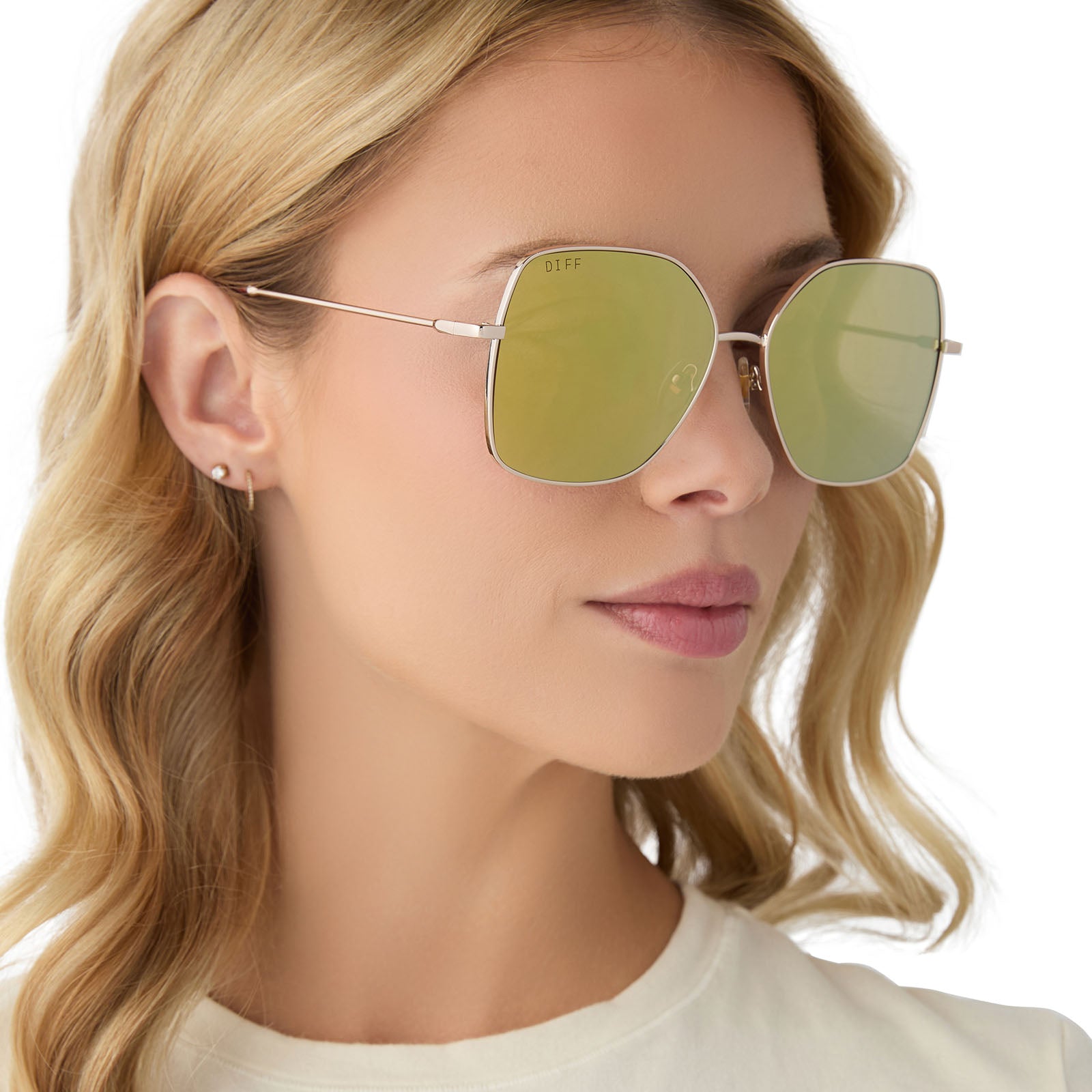 IRIS - GOLD + BRILLIANT GOLD MIRROR SUNGLASSES - Image 5