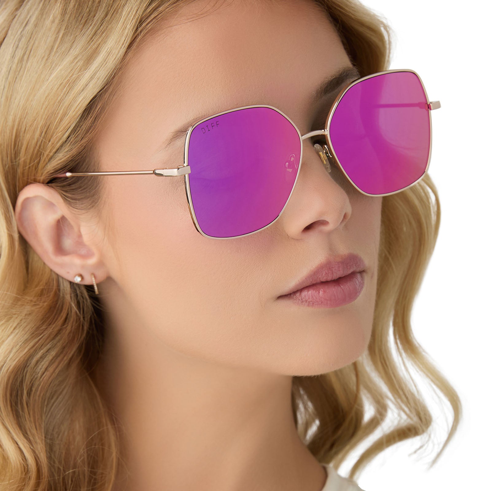 IRIS - GOLD + PINK RUSH MIRROR SUNGLASSES - Image 7