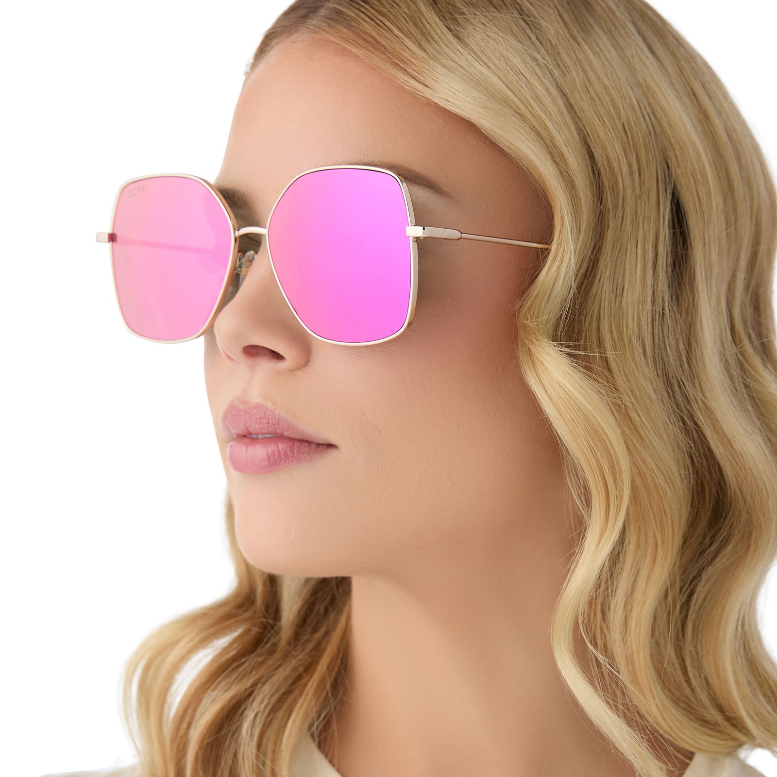 IRIS - GOLD + PINK RUSH MIRROR SUNGLASSES - Image 8