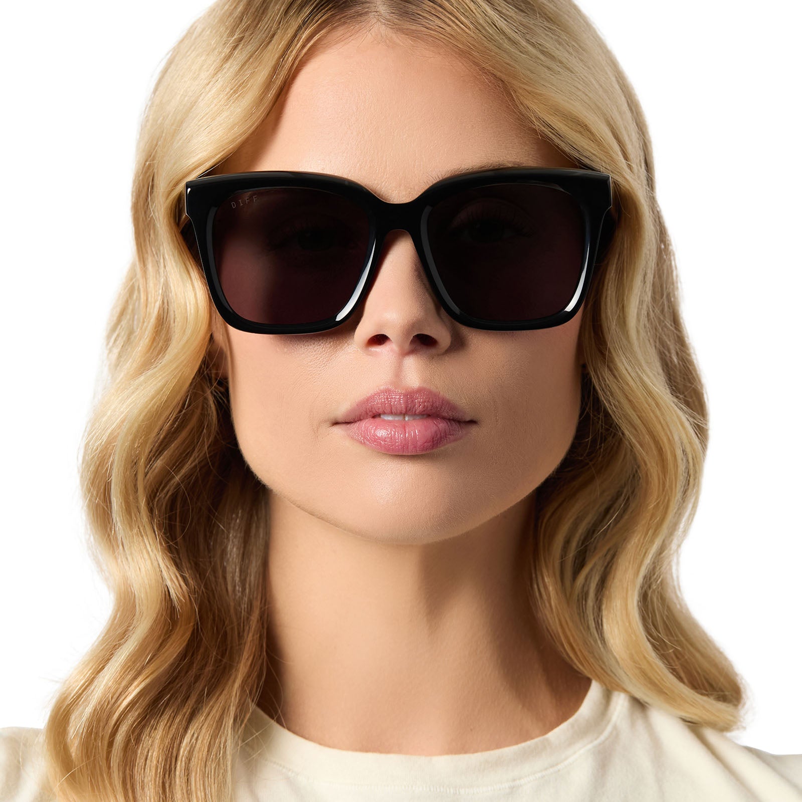 MEREDITH - BLACK + GREY SUNGLASSES - Image 6