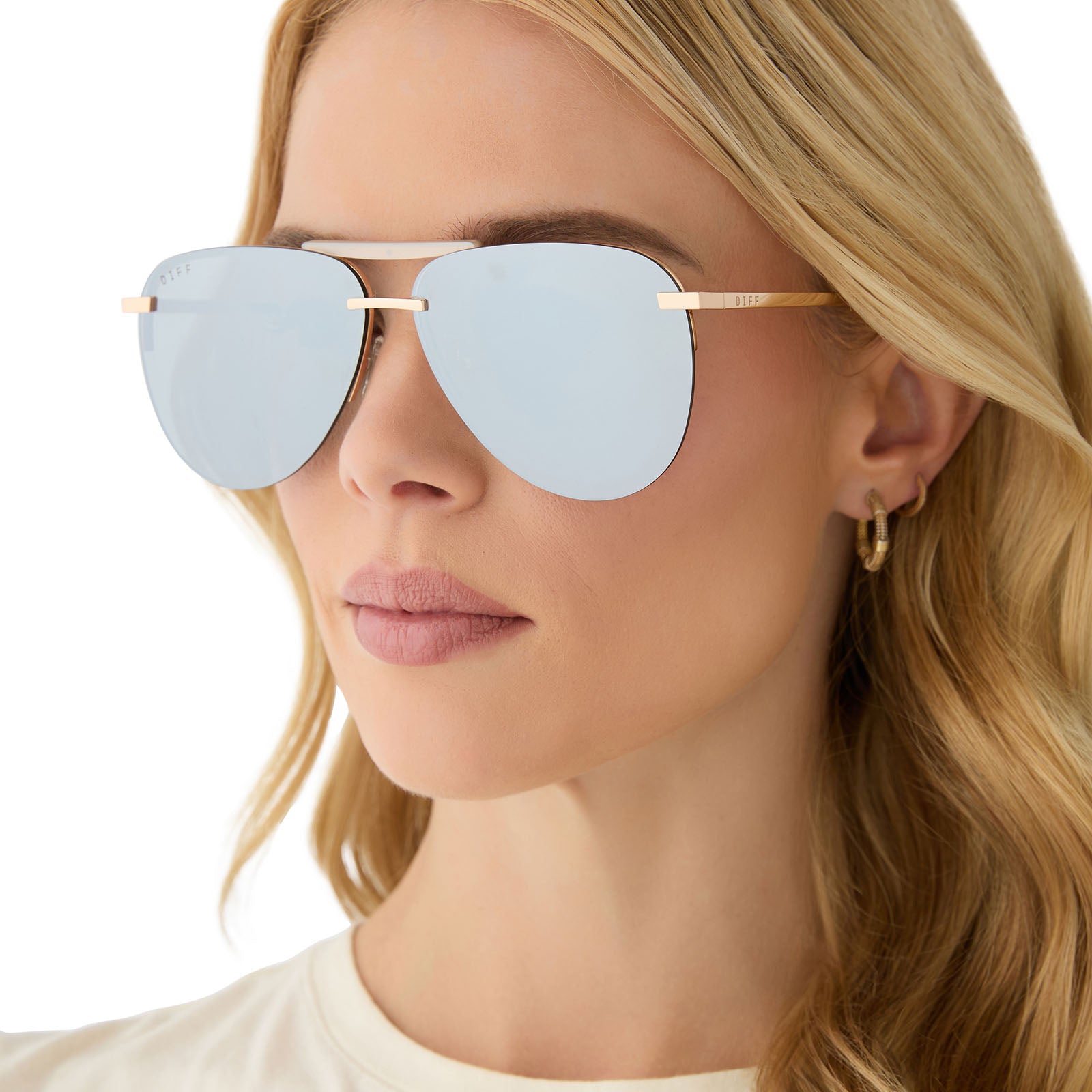 TAHOE - GOLD + SILVER CHROME MIRROR SUNGLASSES - Image 6