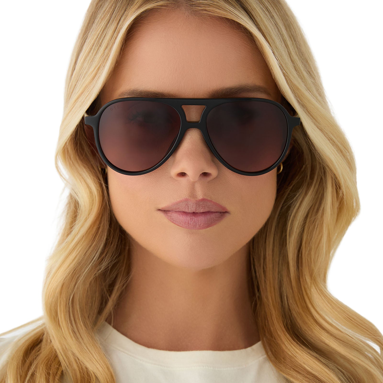 TOSCA II - BLACK + BROWN GRADIENT SUNGLASSES - Image 7
