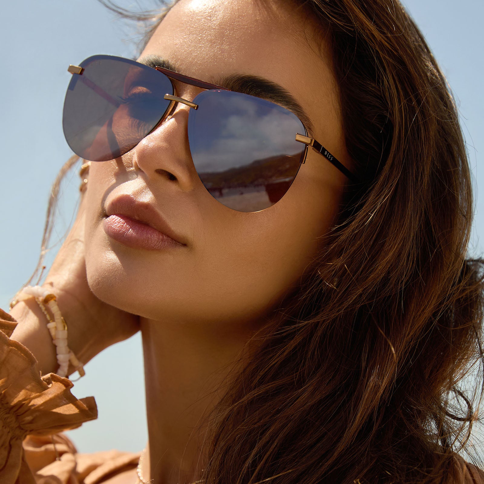 TAHOE - SEQUOIA TORTOISE + BROWN GOLD FLASH SUNGLASSES - Image 5