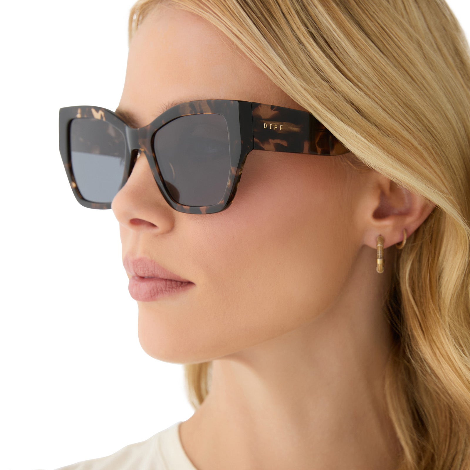 VIVIENNE - ESPRESSO TORTOISE + GREY + POLARIZED SUNGLASSES - Image 7