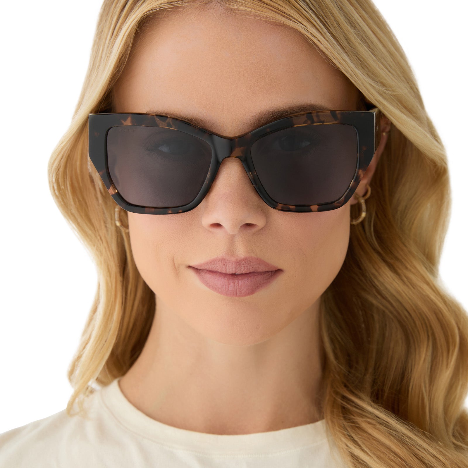 VIVIENNE - ESPRESSO TORTOISE + GREY + POLARIZED SUNGLASSES - Image 5