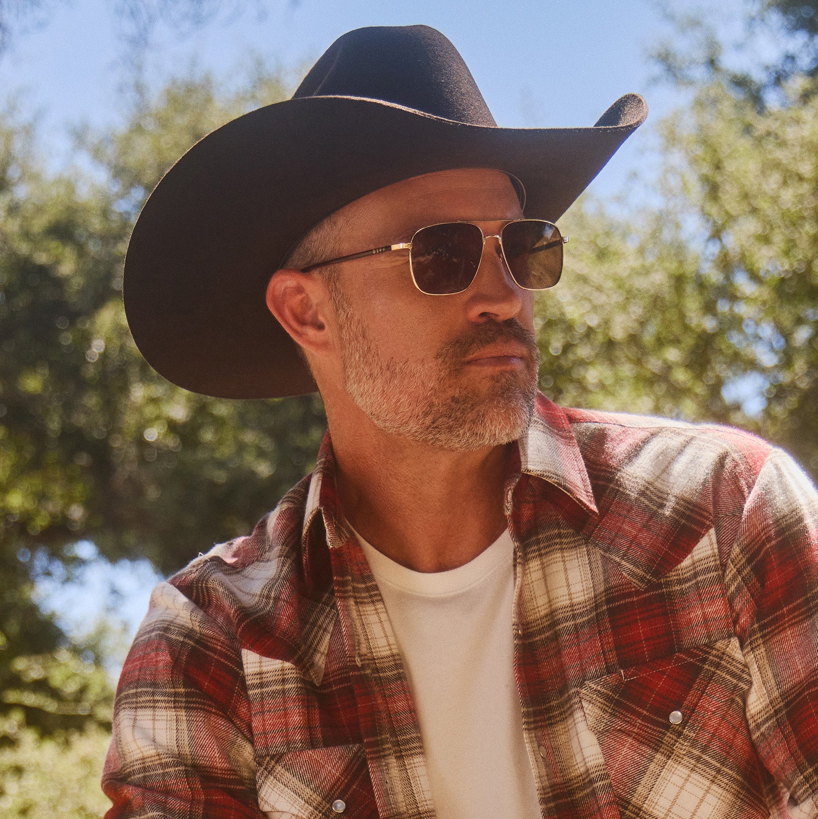 RIP WHEELER - WESTERN GOLD + MARBLED BROWN W BOLD BROWN + POLARIZED SUNGLASSES - Image 7