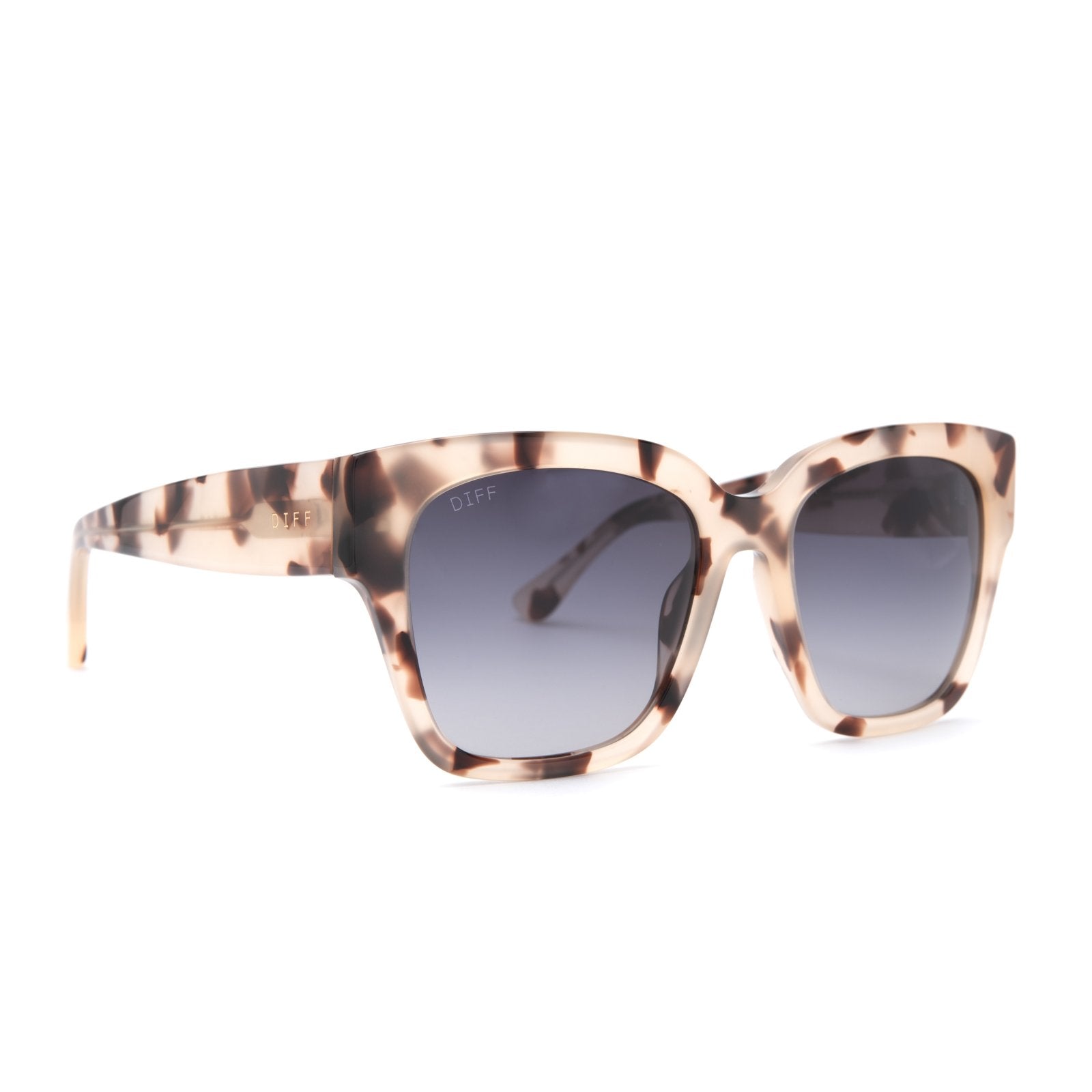 BELLA II - CREAM TORTOISE + GREY GRADIENT SUNGLASSES - Image 2